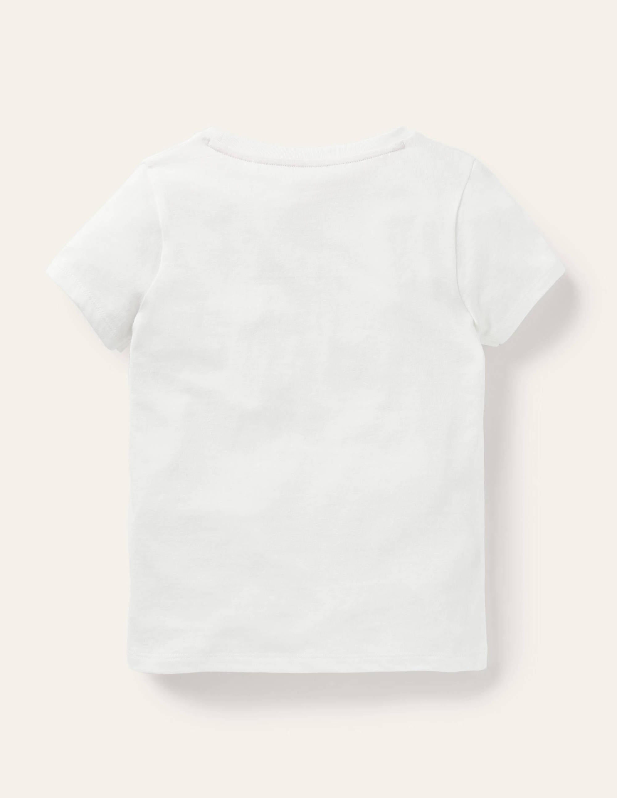 Embroidered Rainbow T-shirt-Ivory Vegetable Rainbow - Image 2