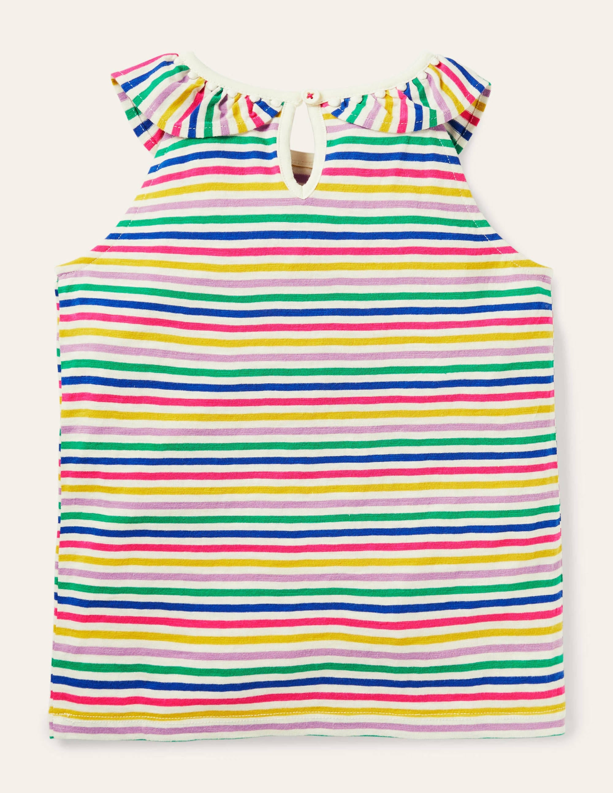 Charlie Pom Jersey Tank-Multi Stripe - Image 2