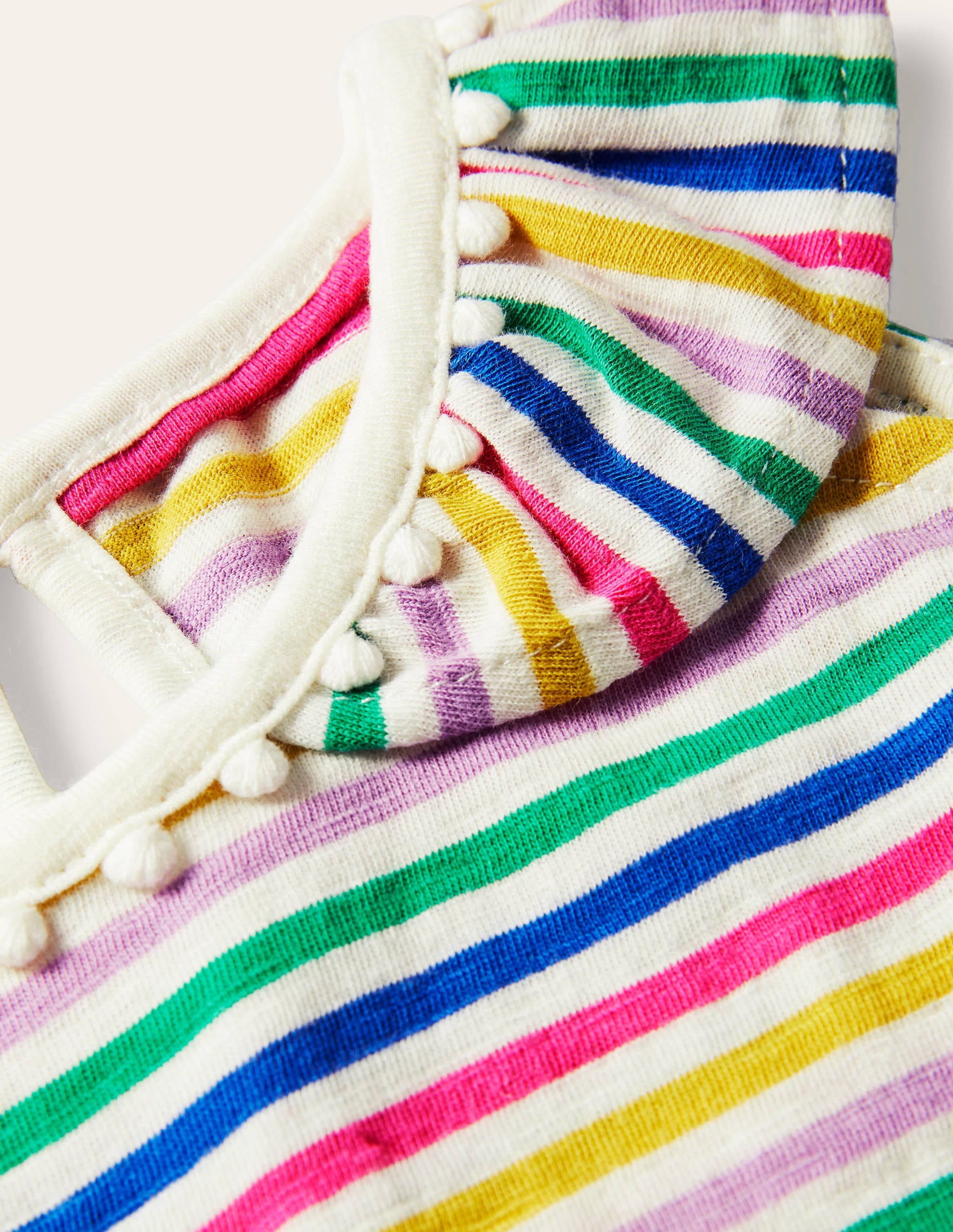 Charlie Pom Jersey Tank-Multi Stripe - Image 3