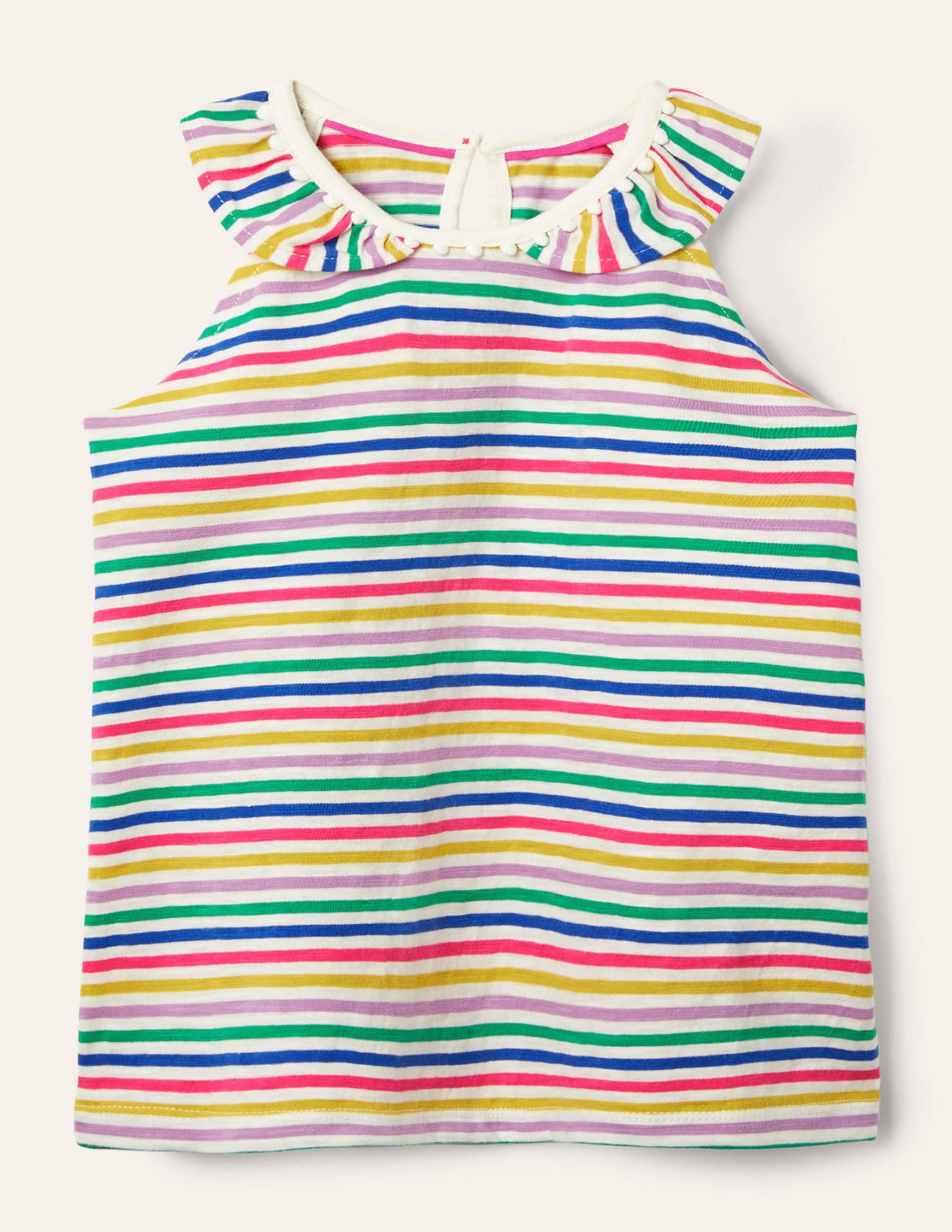 Charlie Pom Jersey Tank-Multi Stripe - Image 1