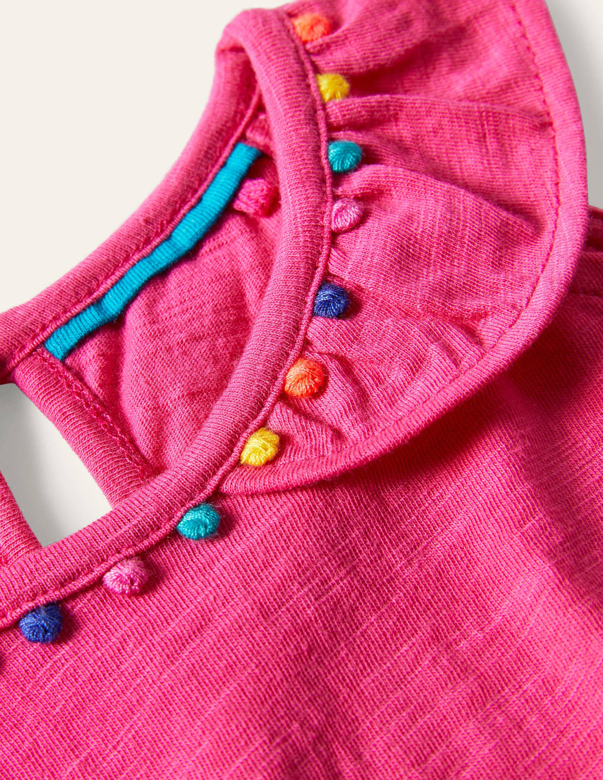 Charlie Pom Jersey Tank-Party Pink-3