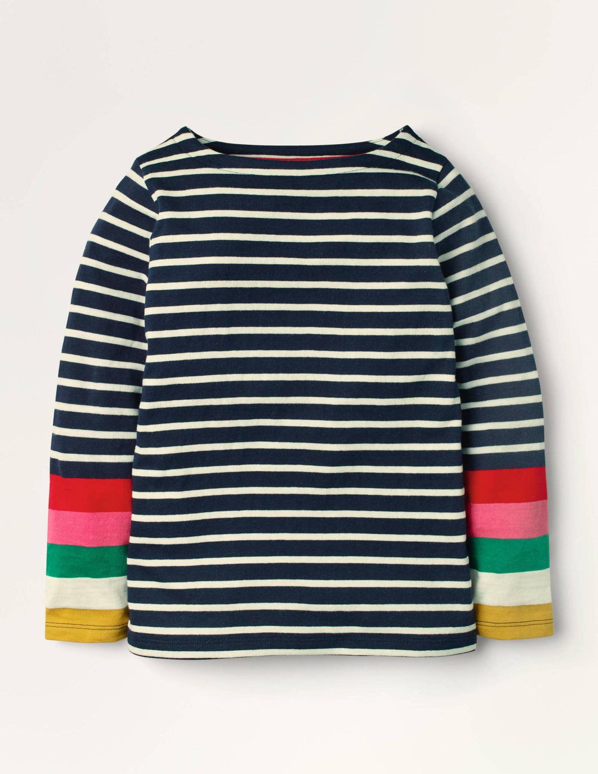 Fun Breton-Ivory/ Navy Rainbow Cuff - Image 1