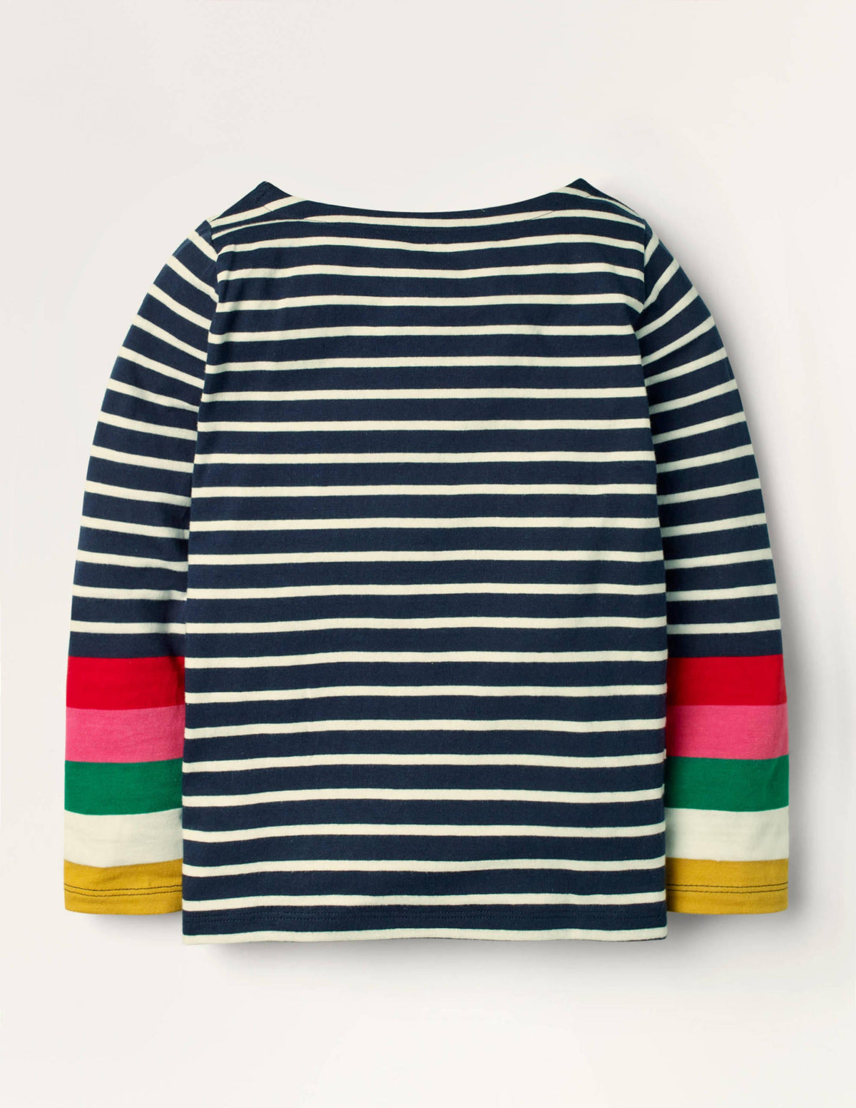Fun Breton-Ivory/ Navy Rainbow Cuff-2