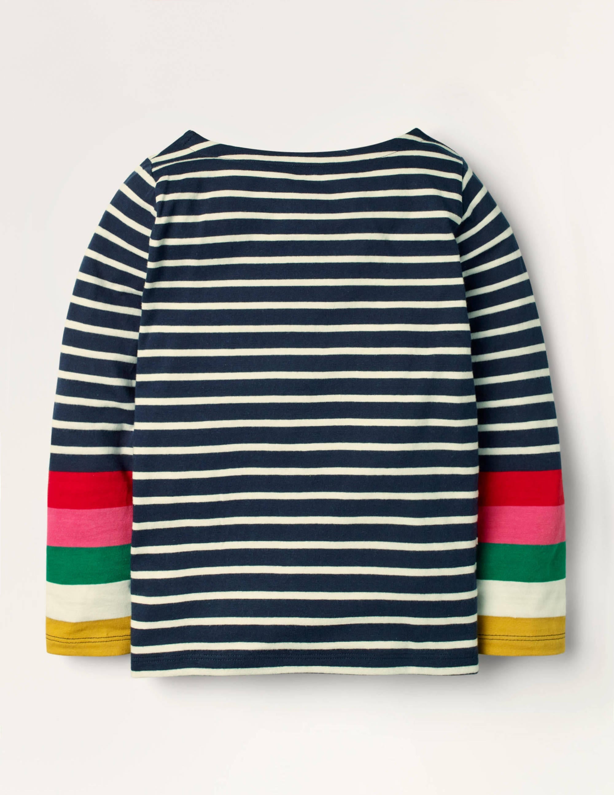 Fun Breton-Ivory/ Navy Rainbow Cuff - Image 2