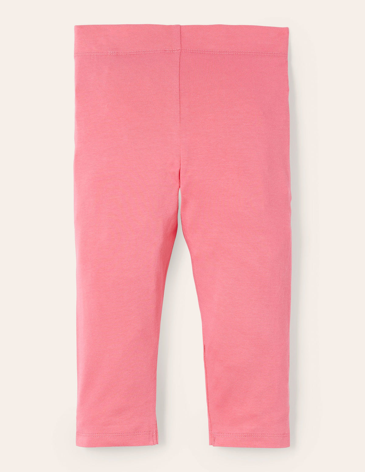 Plain Cropped Leggings-Bright Camelia Pink - Image 2