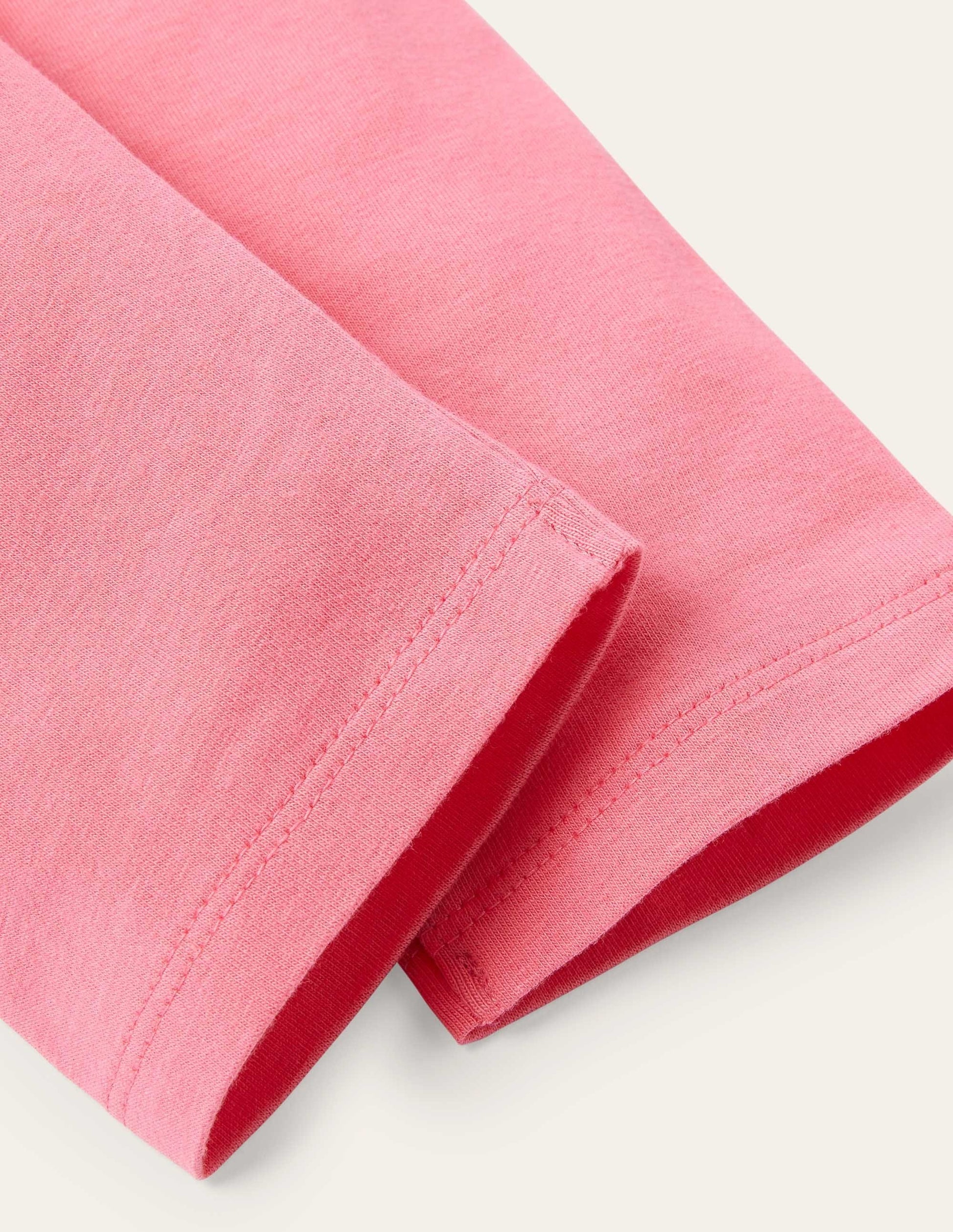 Plain Cropped Leggings-Bright Camelia Pink-3