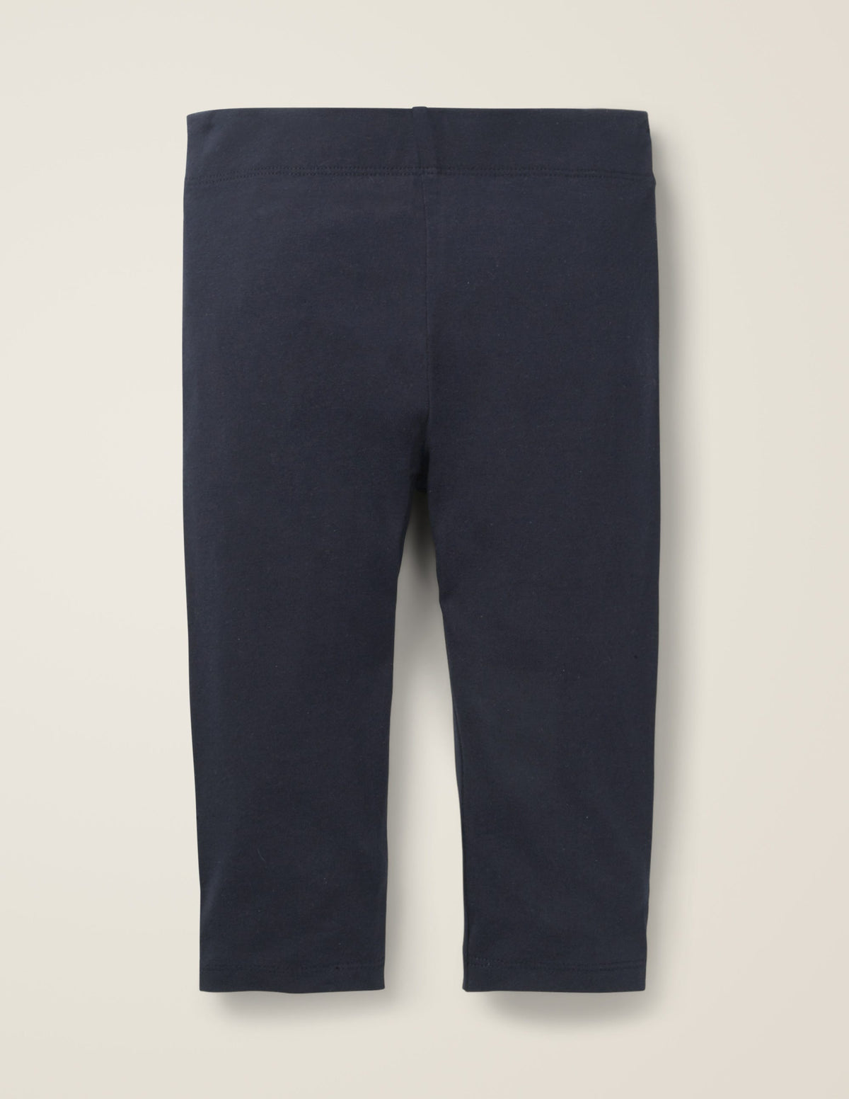 Plain Cropped Leggings-College Navy - Image 2