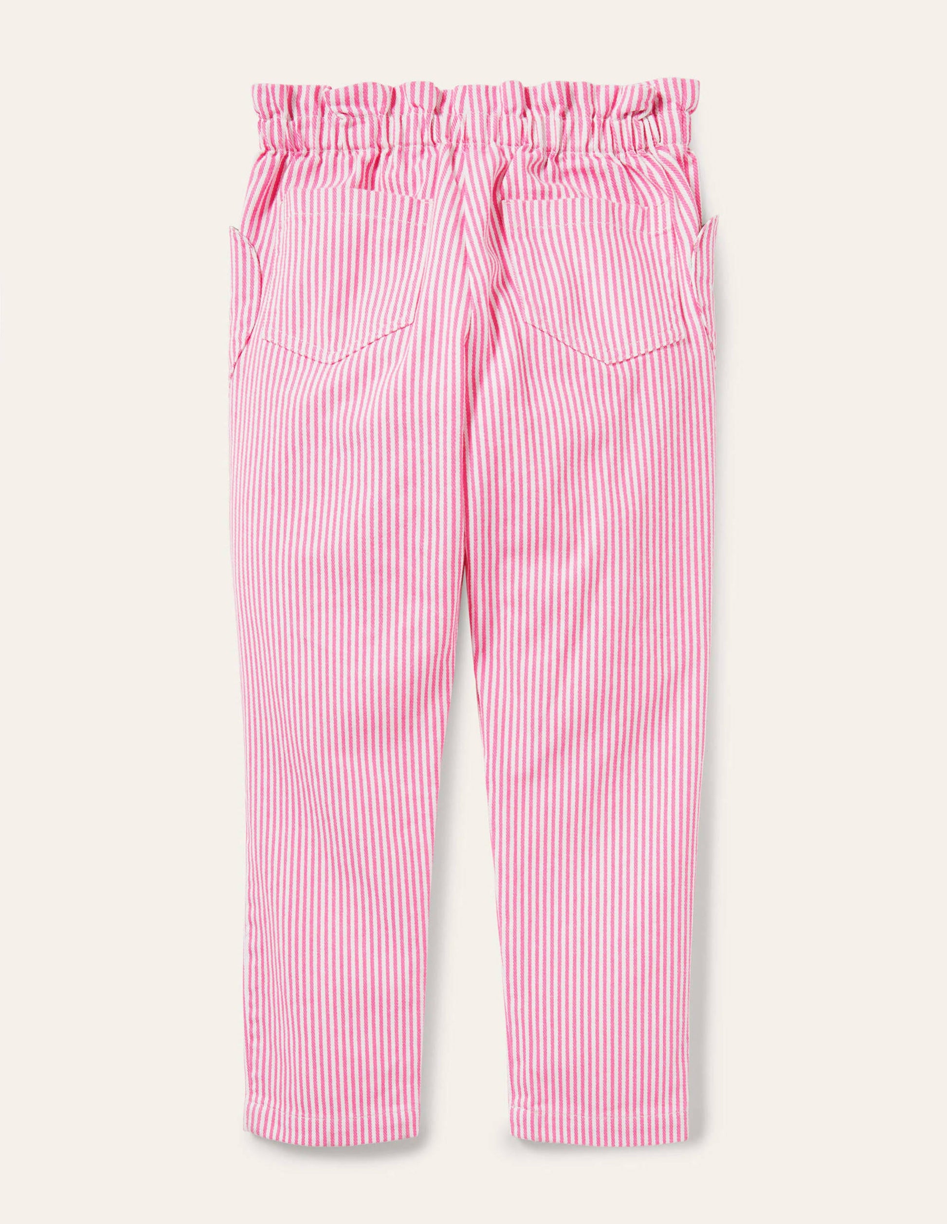 Pull-on Pants-Festival Pink Ticking Stripe-2