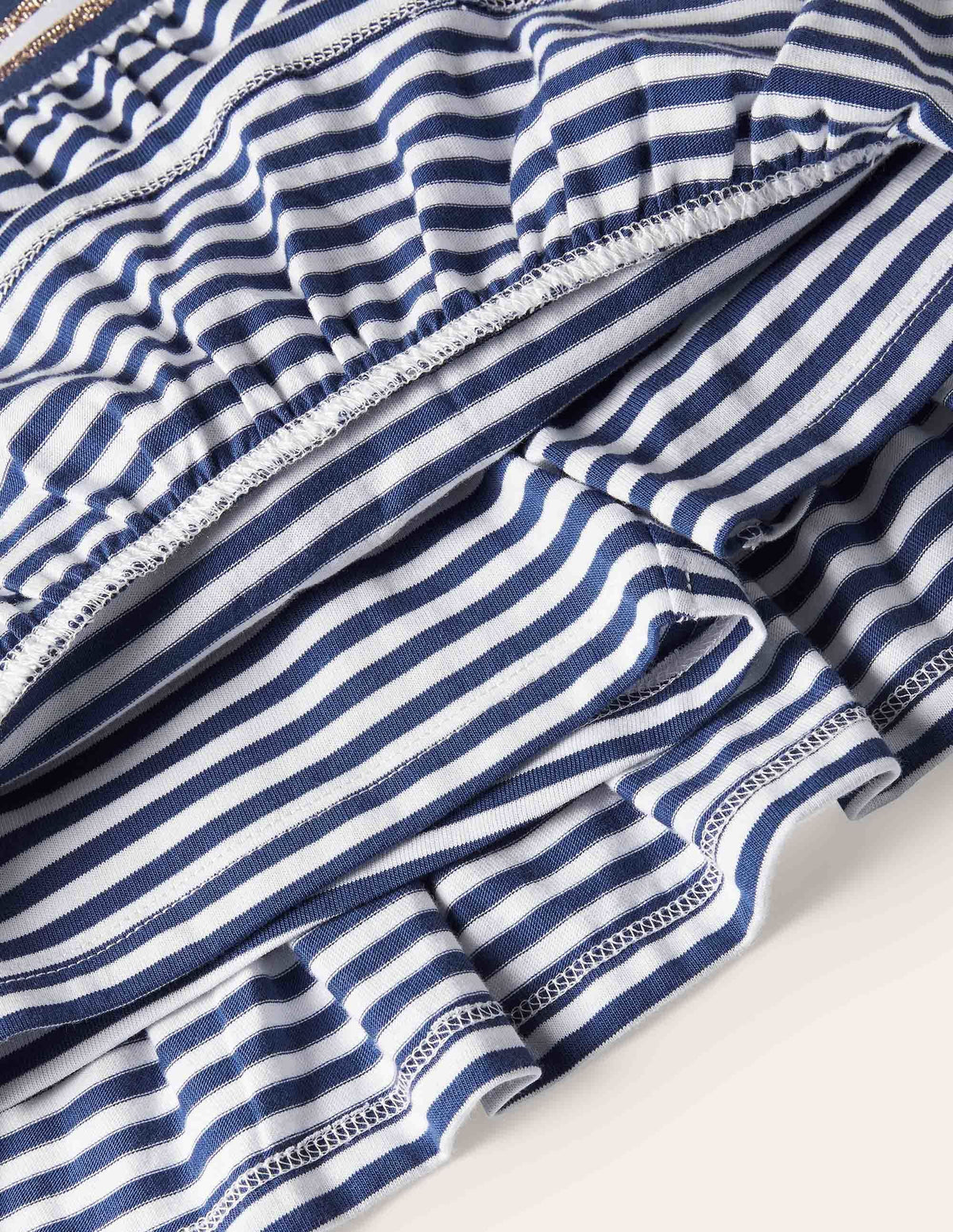 Jersey Ruffle Skort-Starboard Navy/White - Image 3