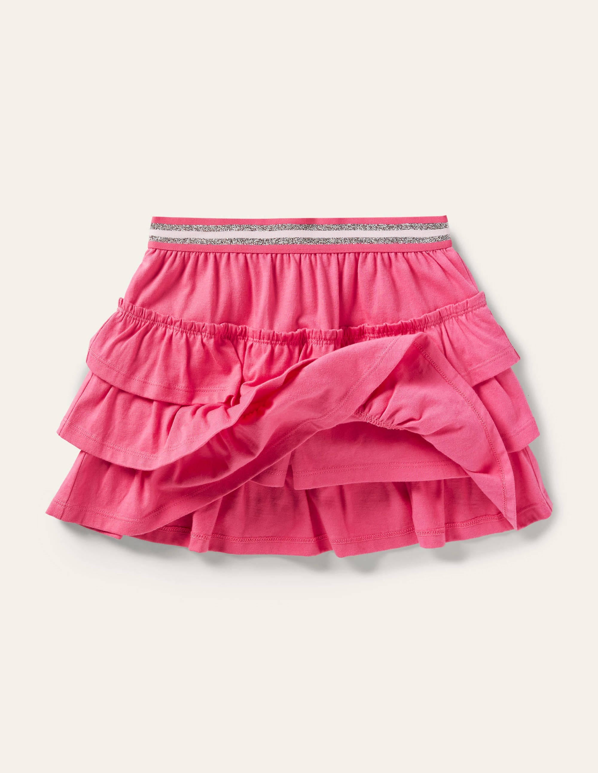 Jersey Ruffle Skort-Bright Camellia Pink - Image 2