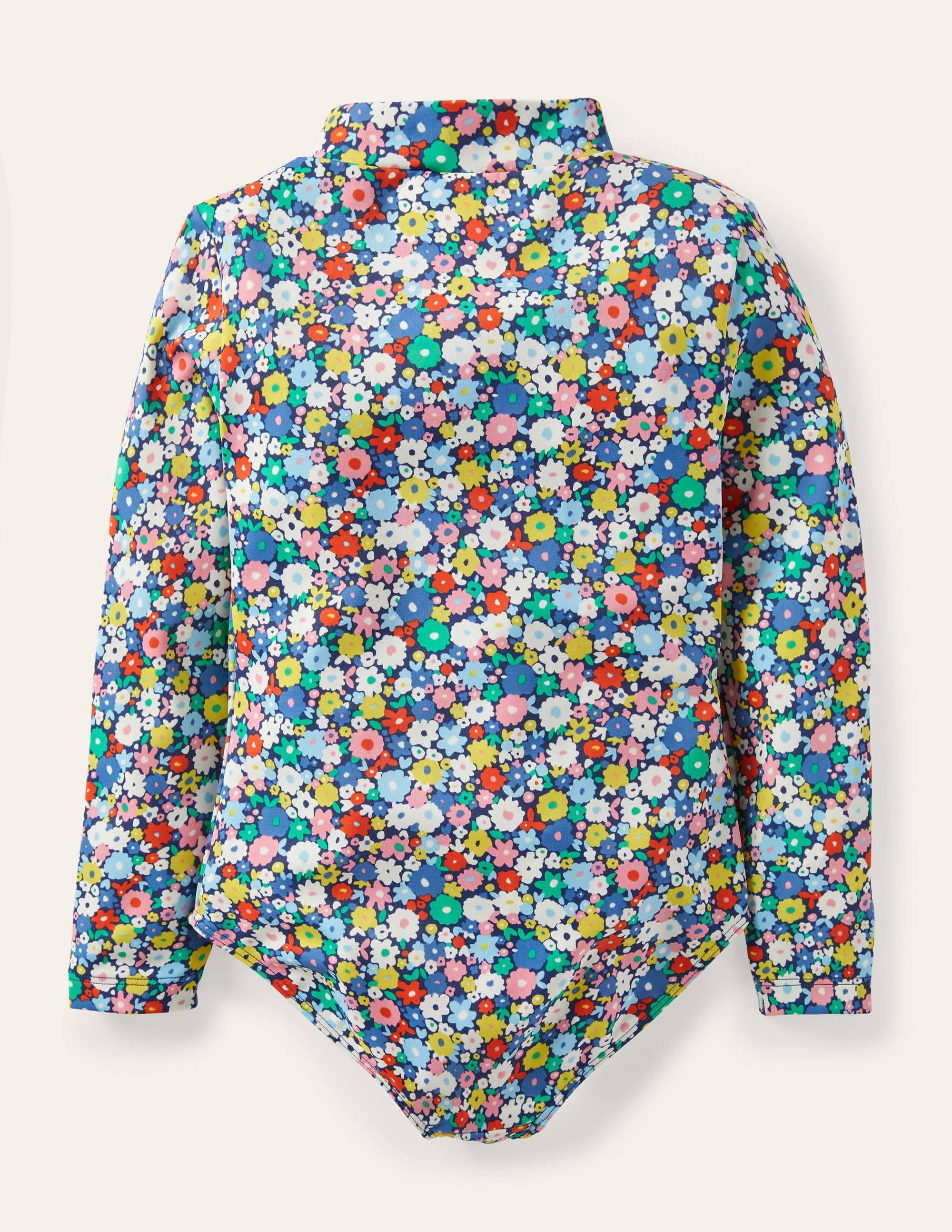 Long-sleeved Swimsuit-Multi Flowerpatch - Image 2