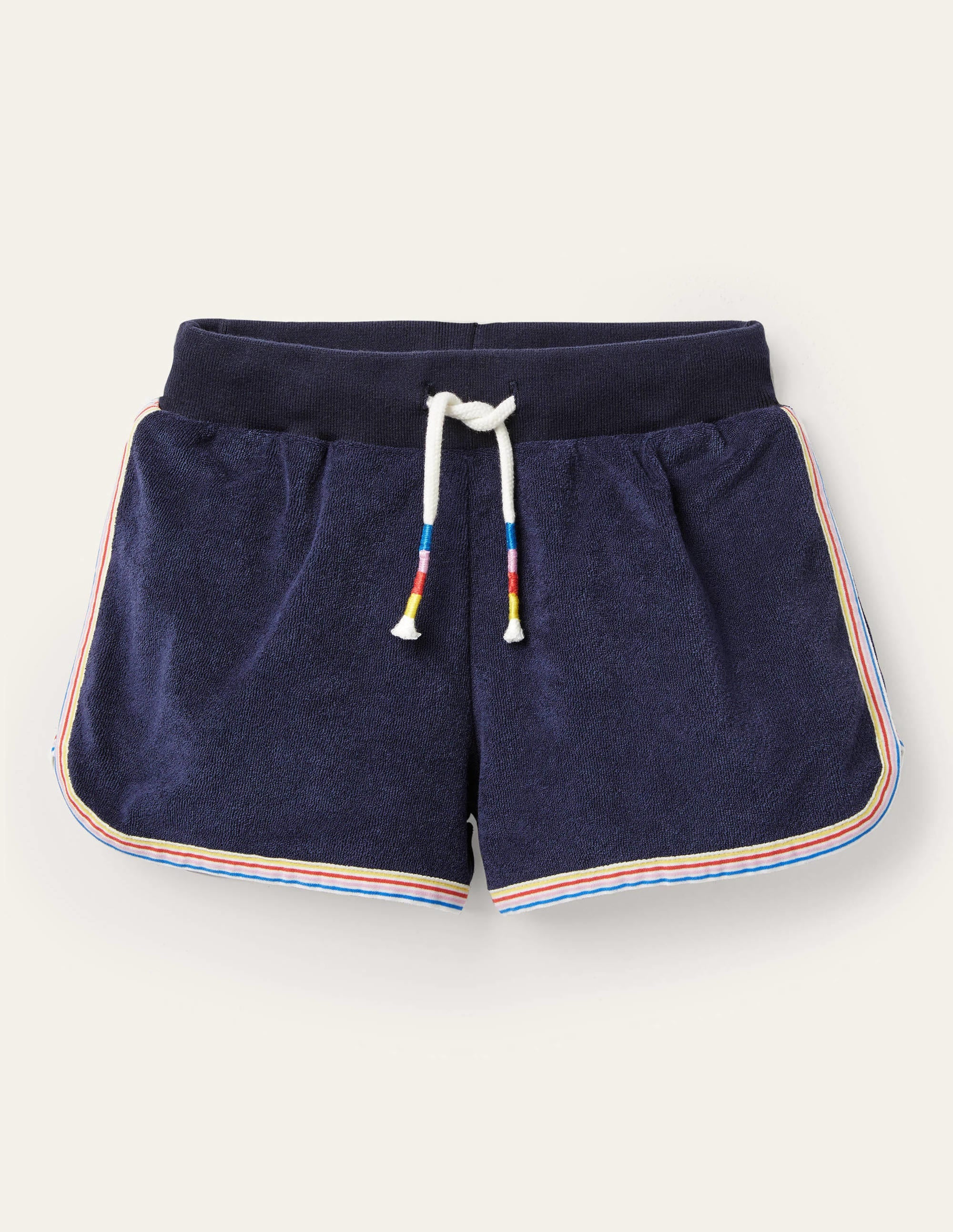 Retro Towelling Shorts-College Navy - Image 1