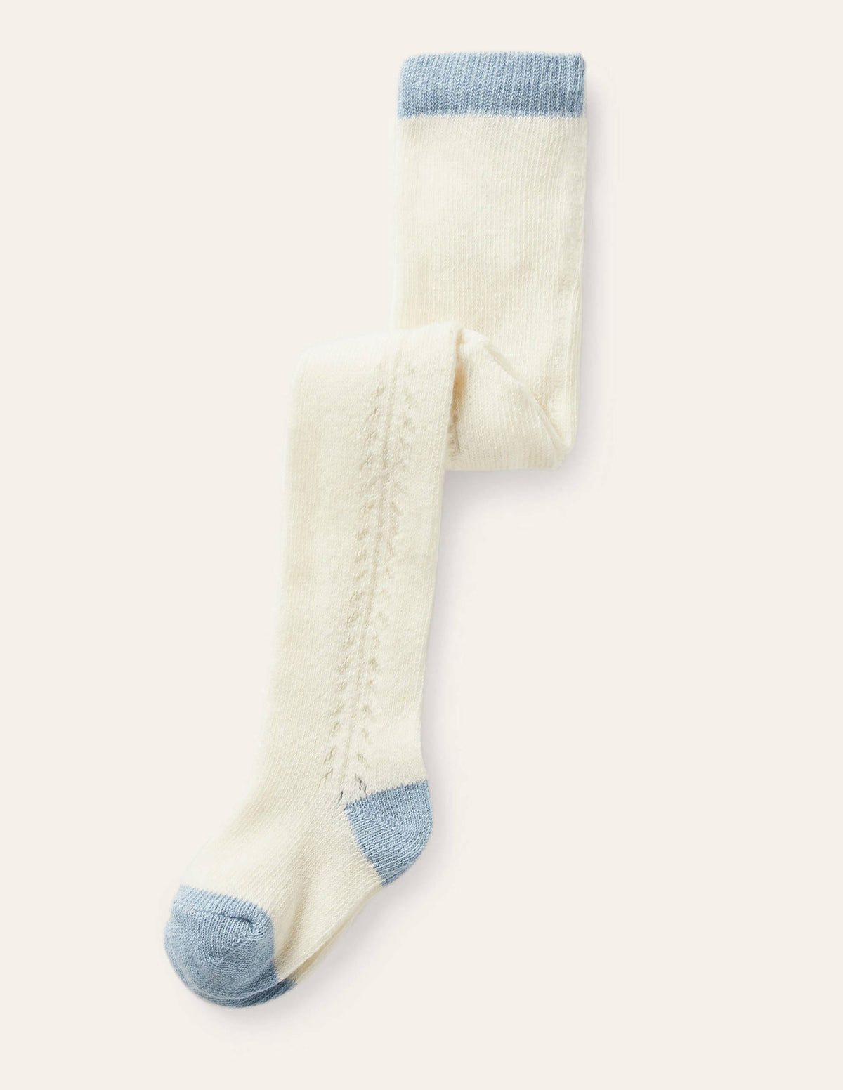 Lace Stitch Tights (Baby)-Ivory - Image 1