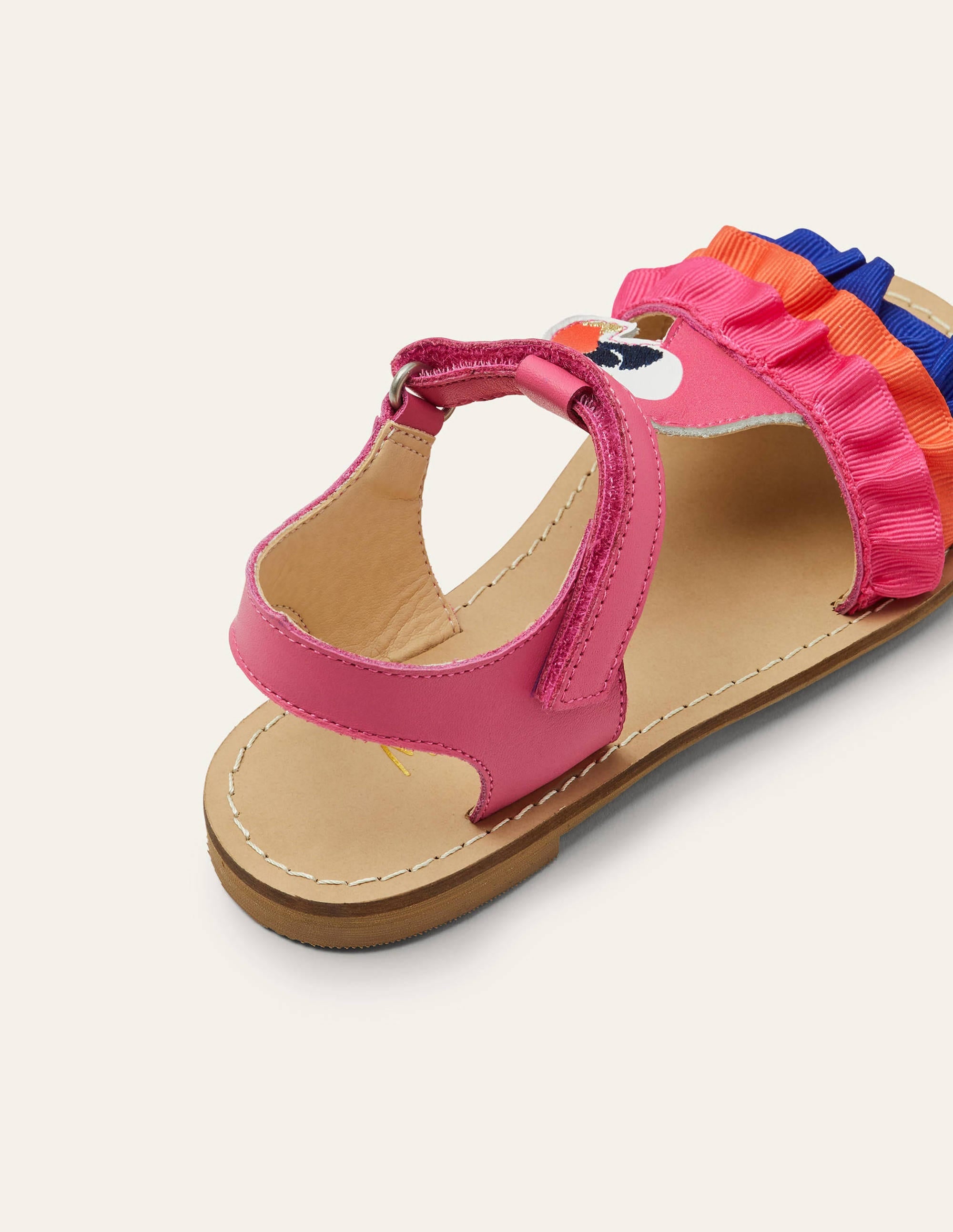 Novelty Leather Sandals-Multi Parrot - Image 2