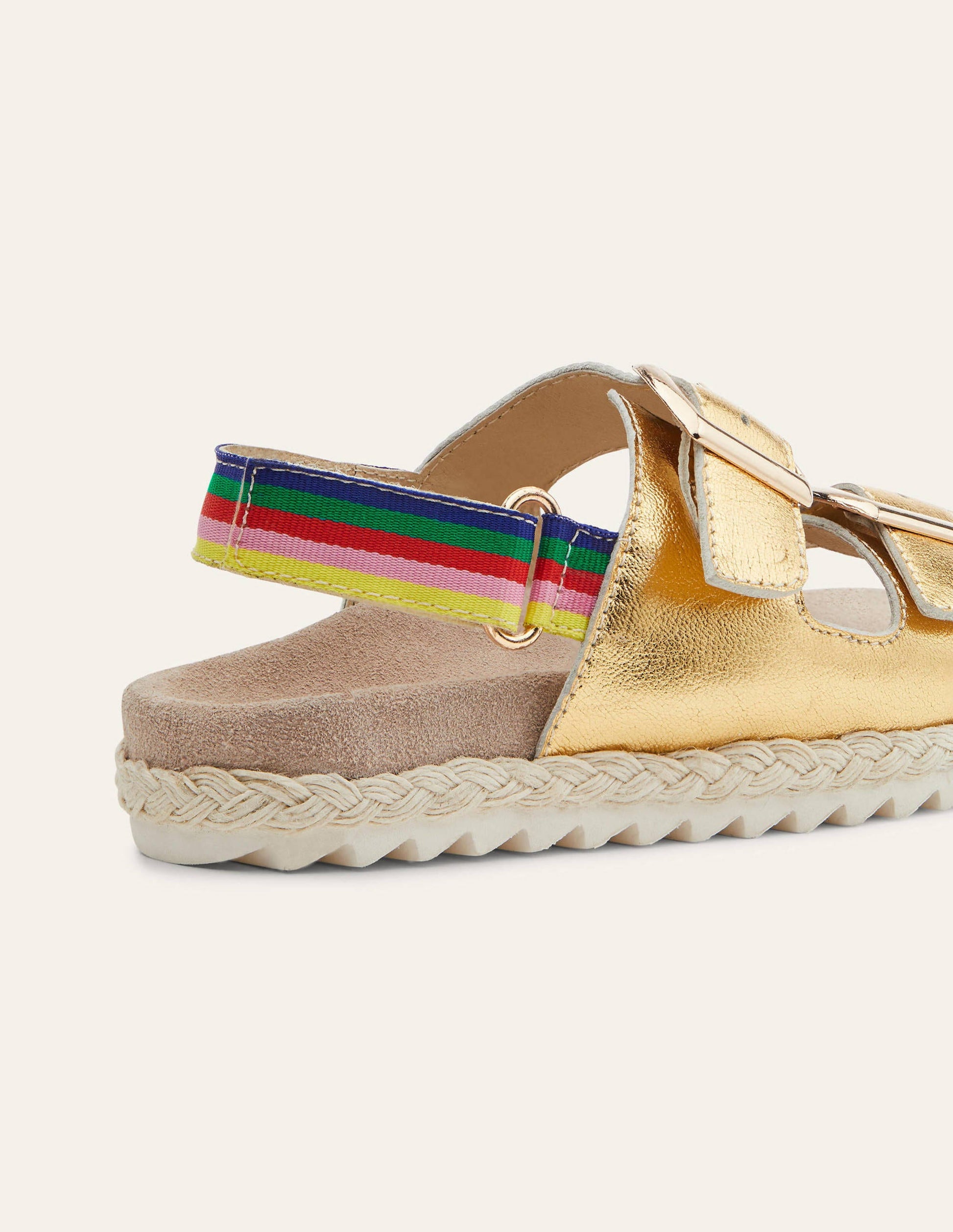 Espadrille Sandals-Gold Rainbow-3