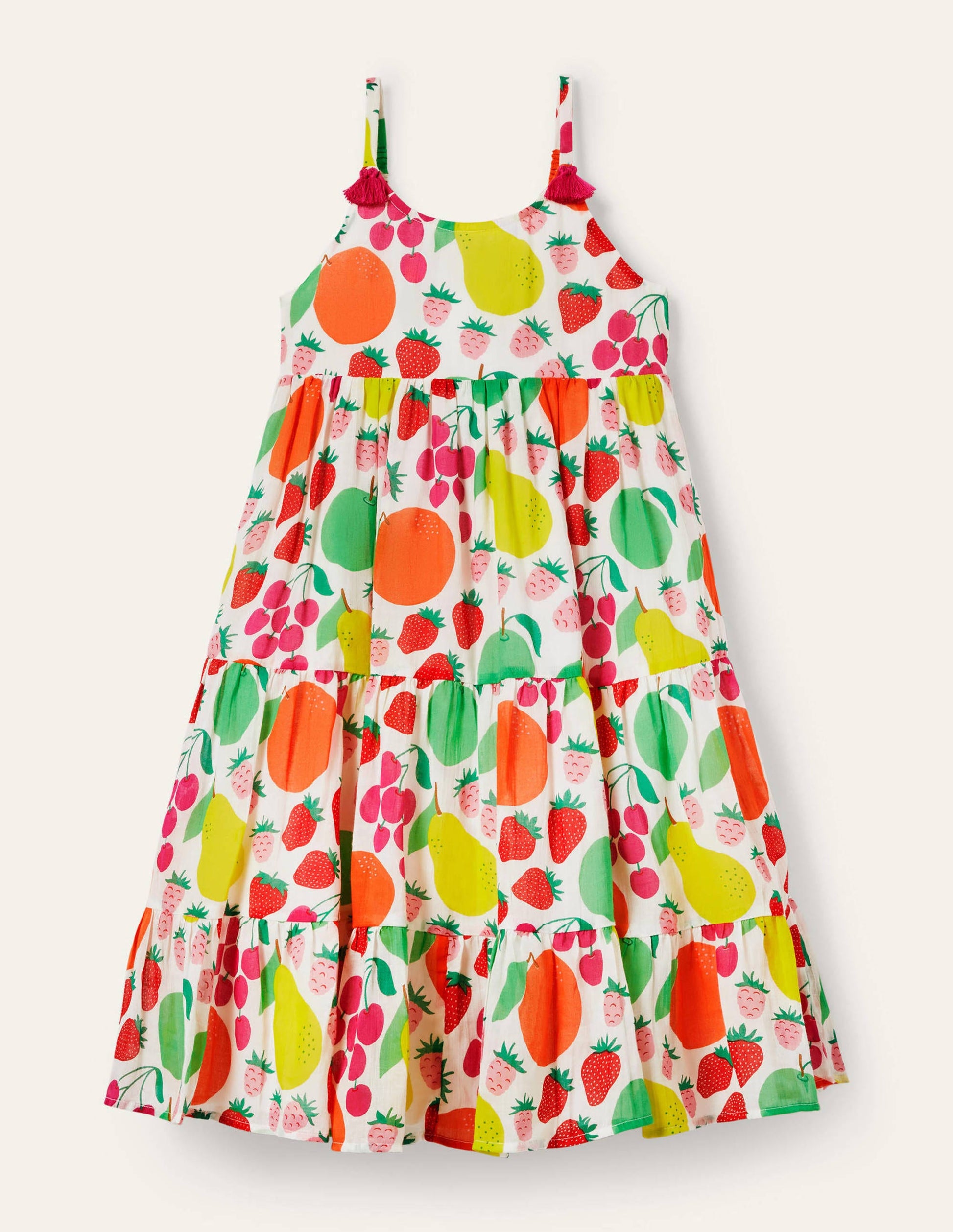 Tiered Tassel Dress-Multi Tutti Fruitti-1