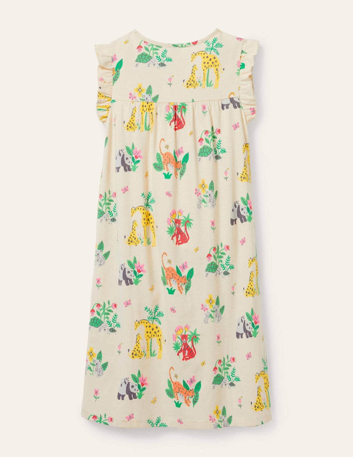 Printed Nightgown-Ivory Little Jungle - Image 2