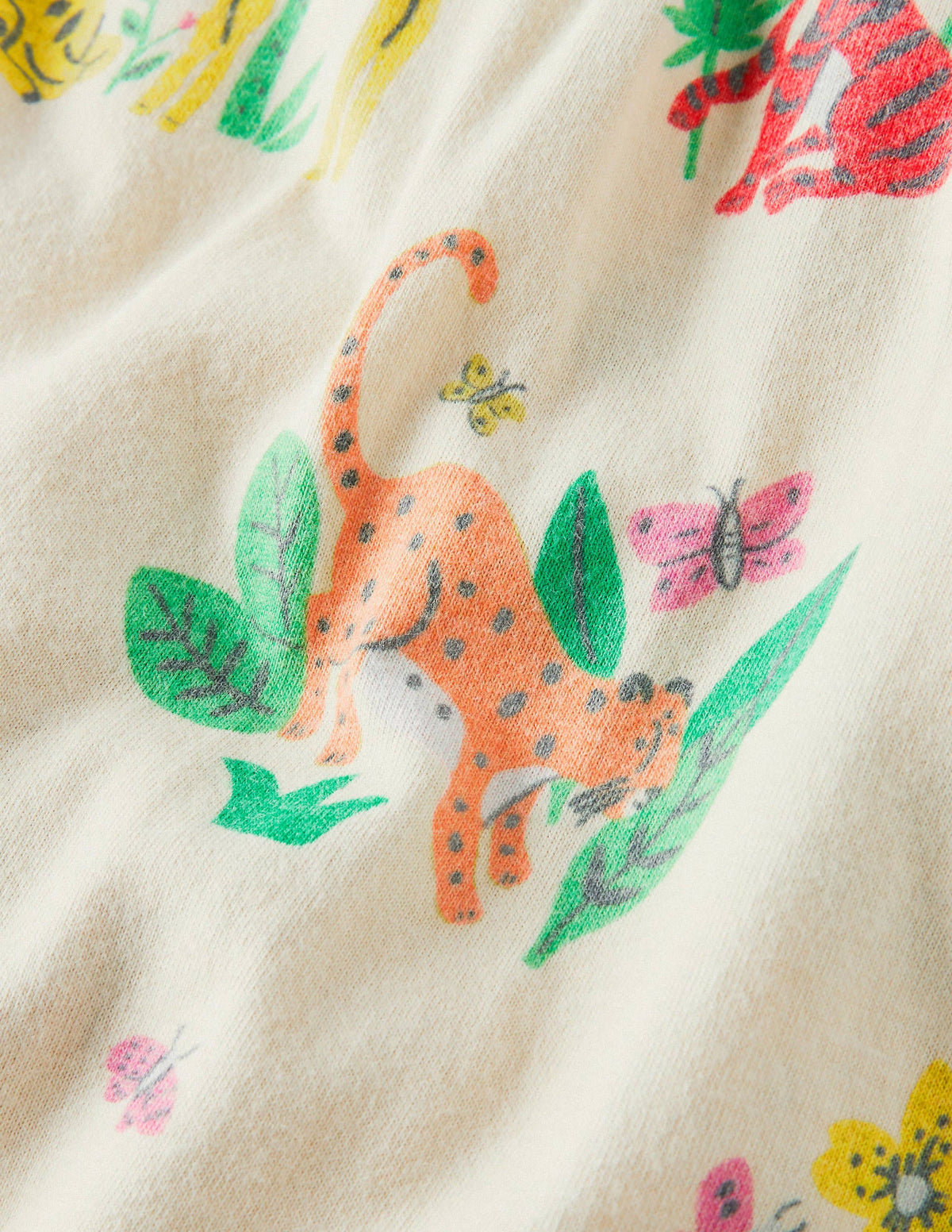 Printed Nightgown-Ivory Little Jungle - Image 3