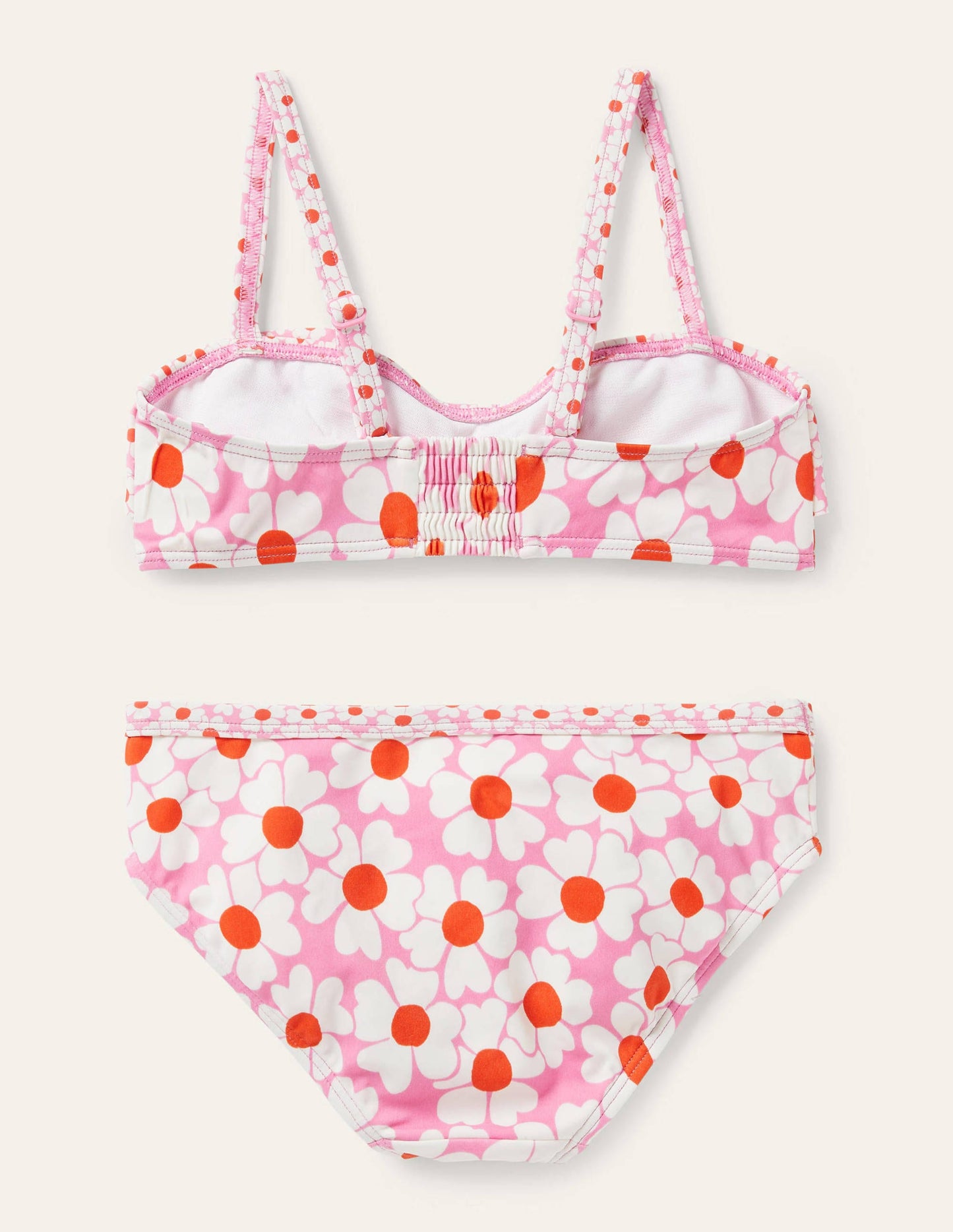 Floral Bikini Set-Plum Blossom Pink Daisybed