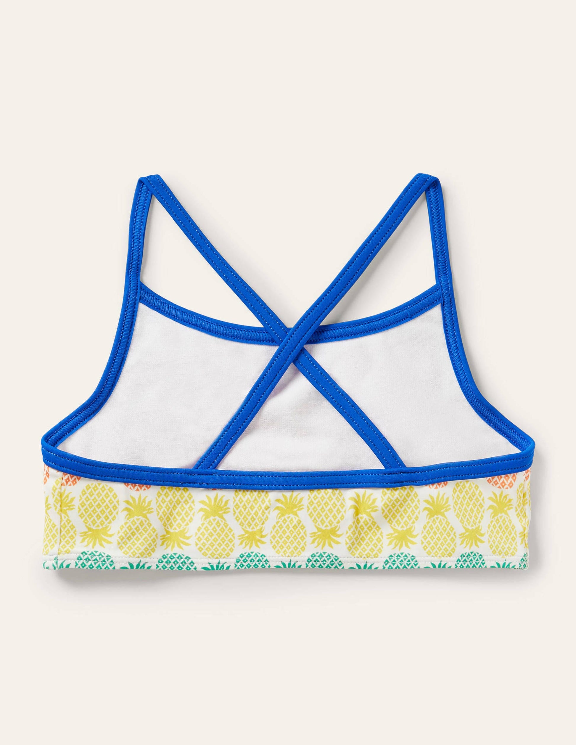 Patterned Bikini Top-Multi Rainbow Pineapple Geo-2