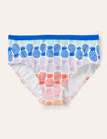 Patterned Bikini Bottoms-Multi Rainbow Pineapple Geo