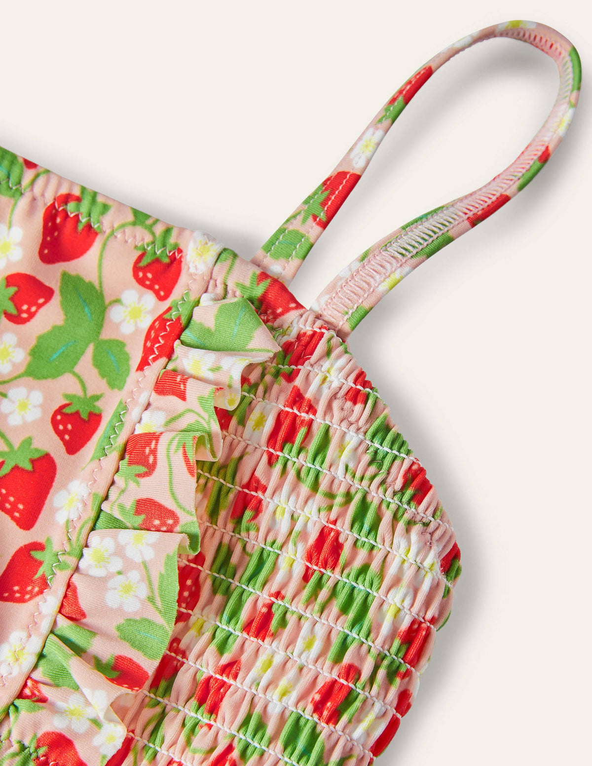 Nostalgic Smocked Bikini-Boto Pink Strawberries-3