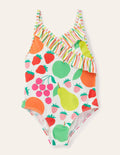 Wrap Front Swimsuit-Multi Tutti Fruitti