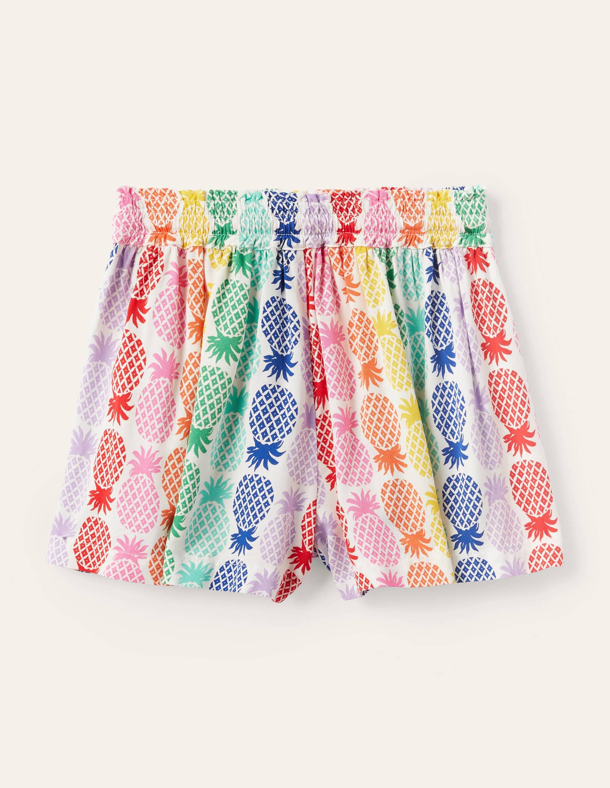 Printed Woven Shorts-Multi Rainbow Pineapple Geo - Image 2