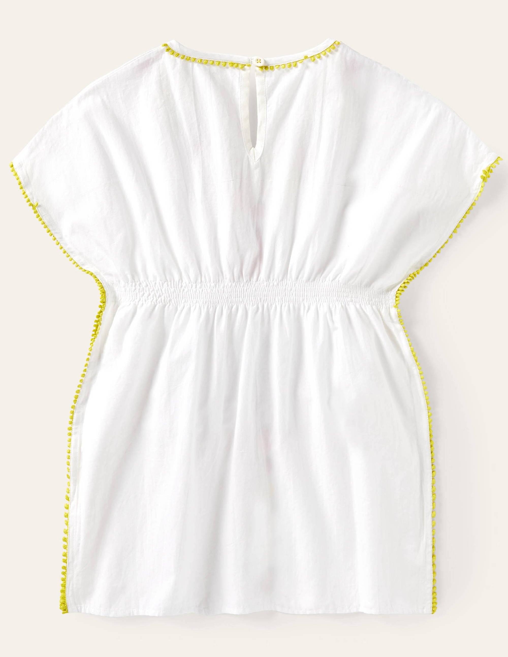 Fruit Embroidered Kaftan-White - Image 2