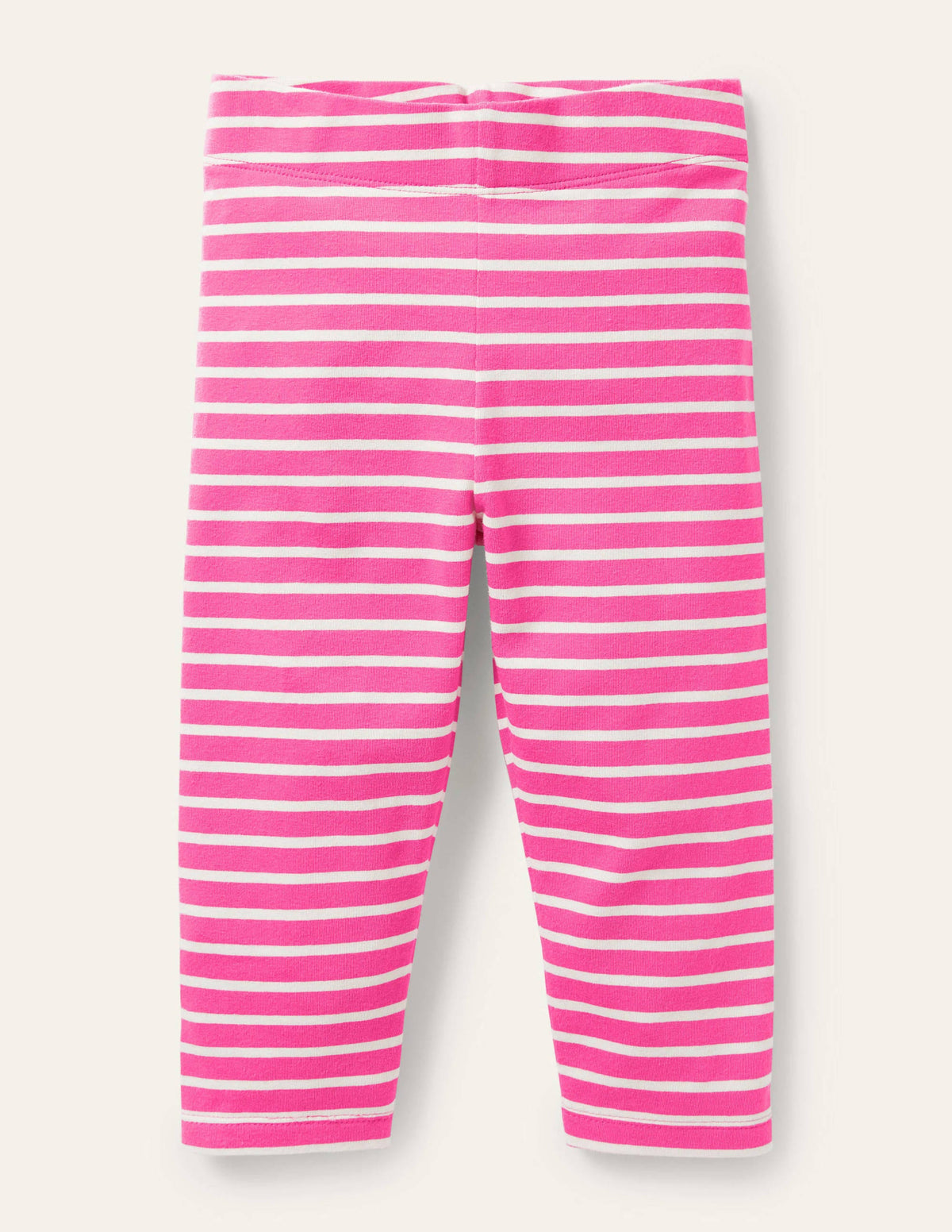 Fun Cropped Leggings-Party Pink/ Ivory-1