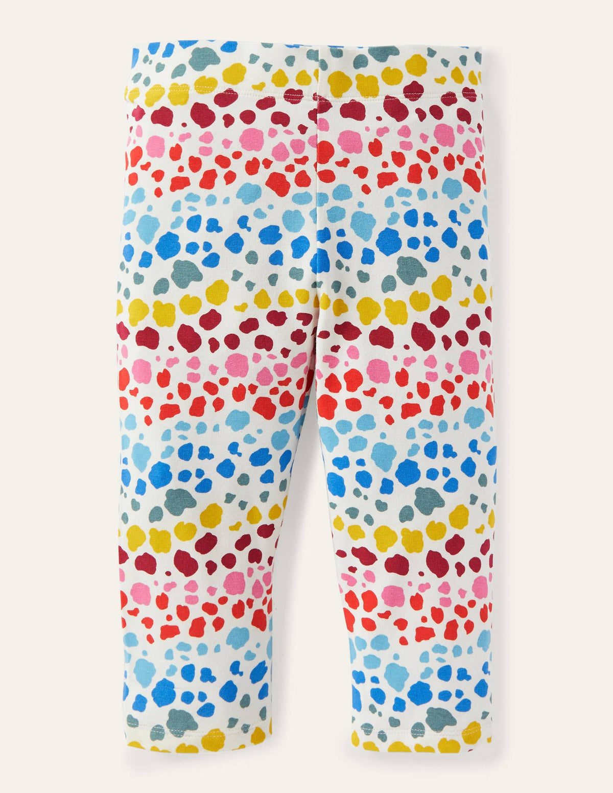 Fun Cropped Leggings-Multi Rainbow Leopard - Image 1