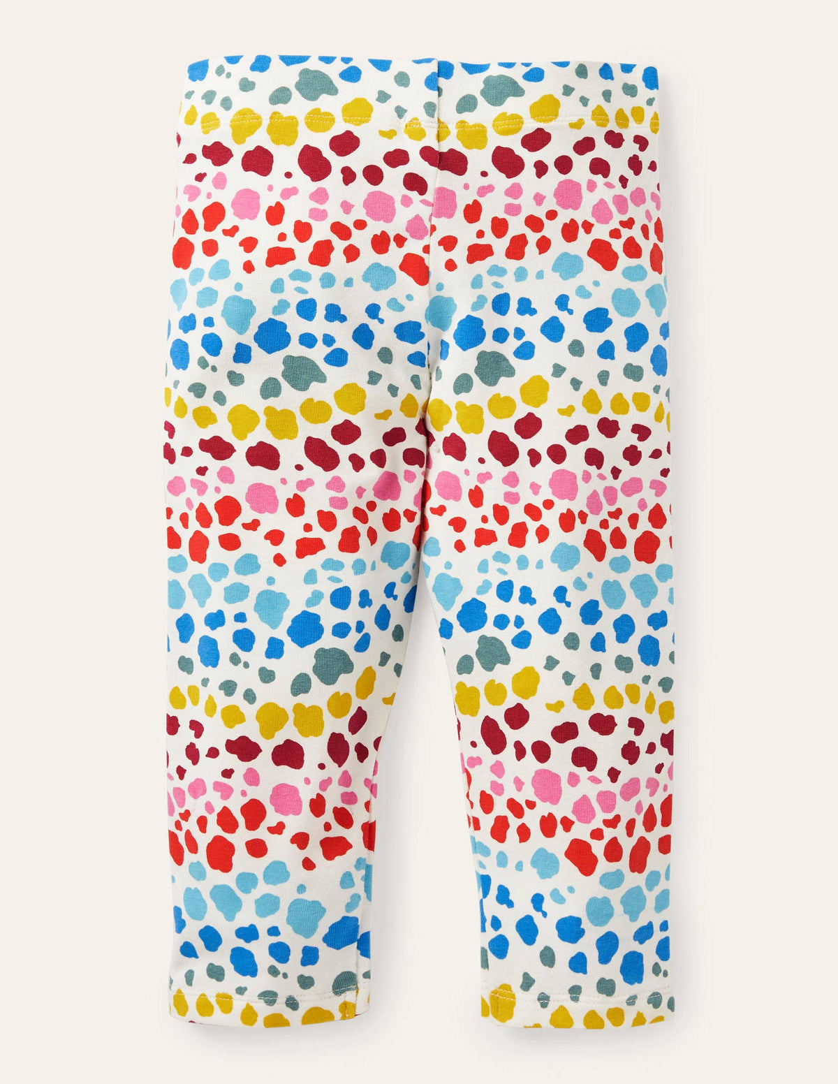 Fun Cropped Leggings-Multi Rainbow Leopard - Image 2