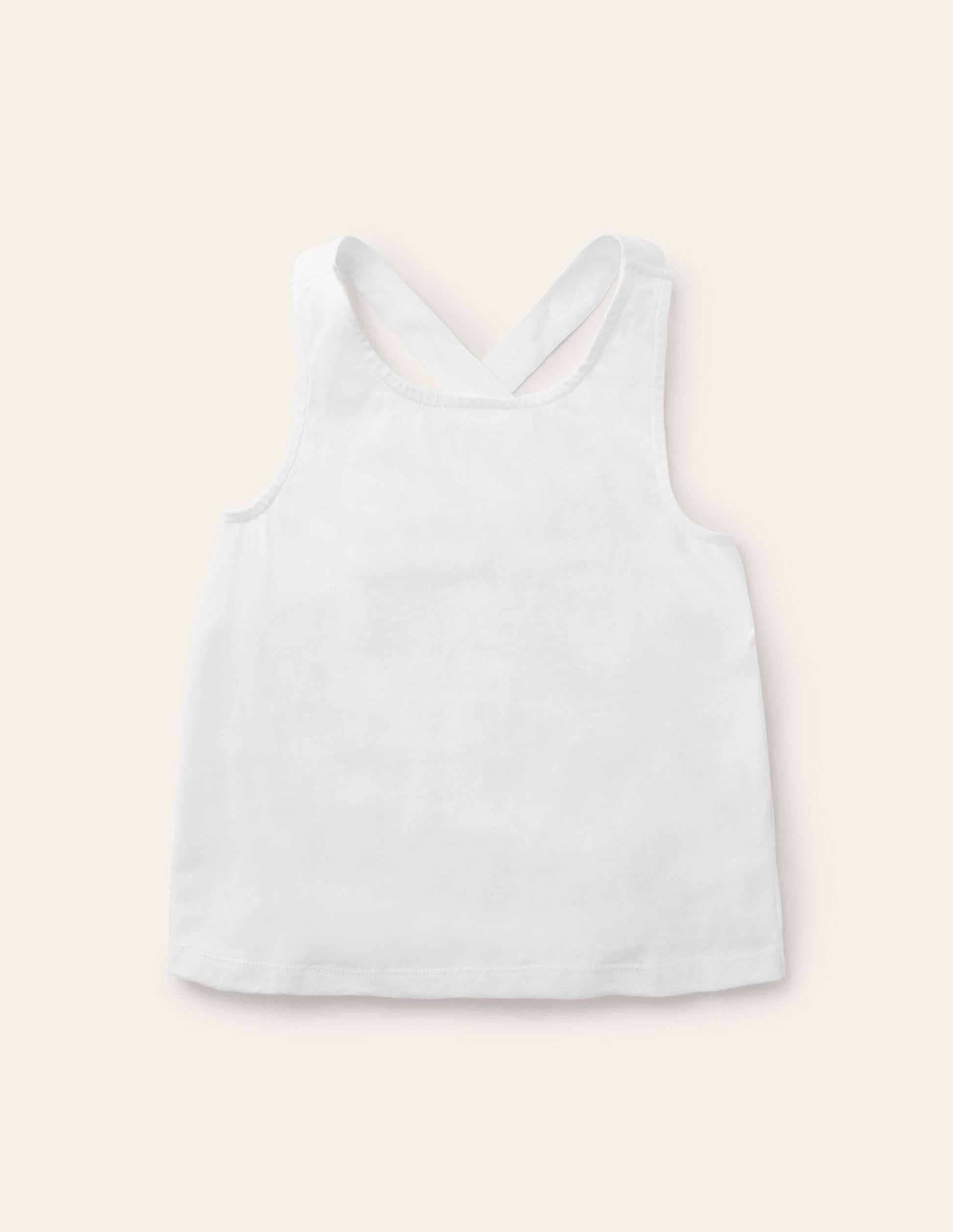 Cross-back Tank-White-1