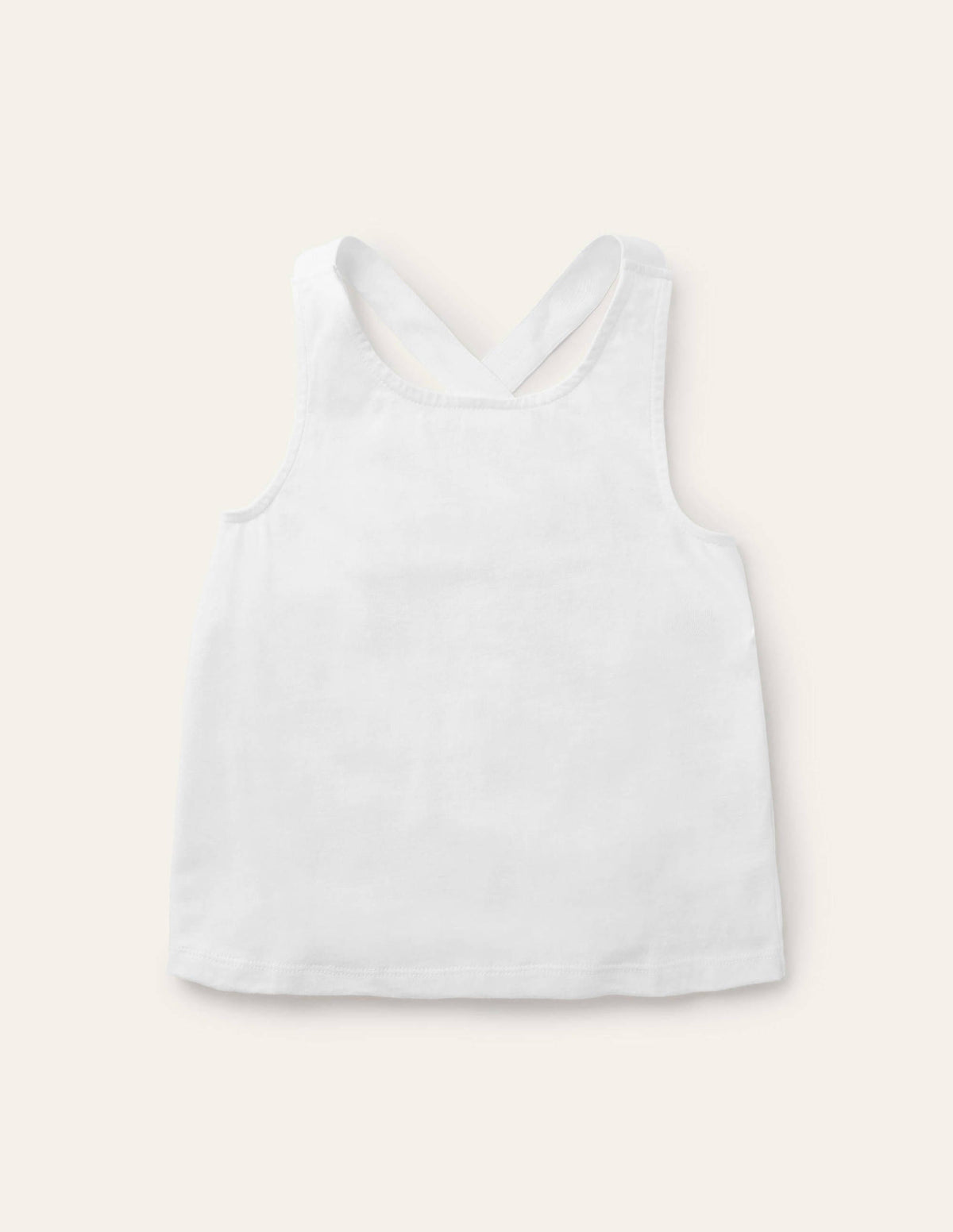 Cross-back Tank-White - Image 1