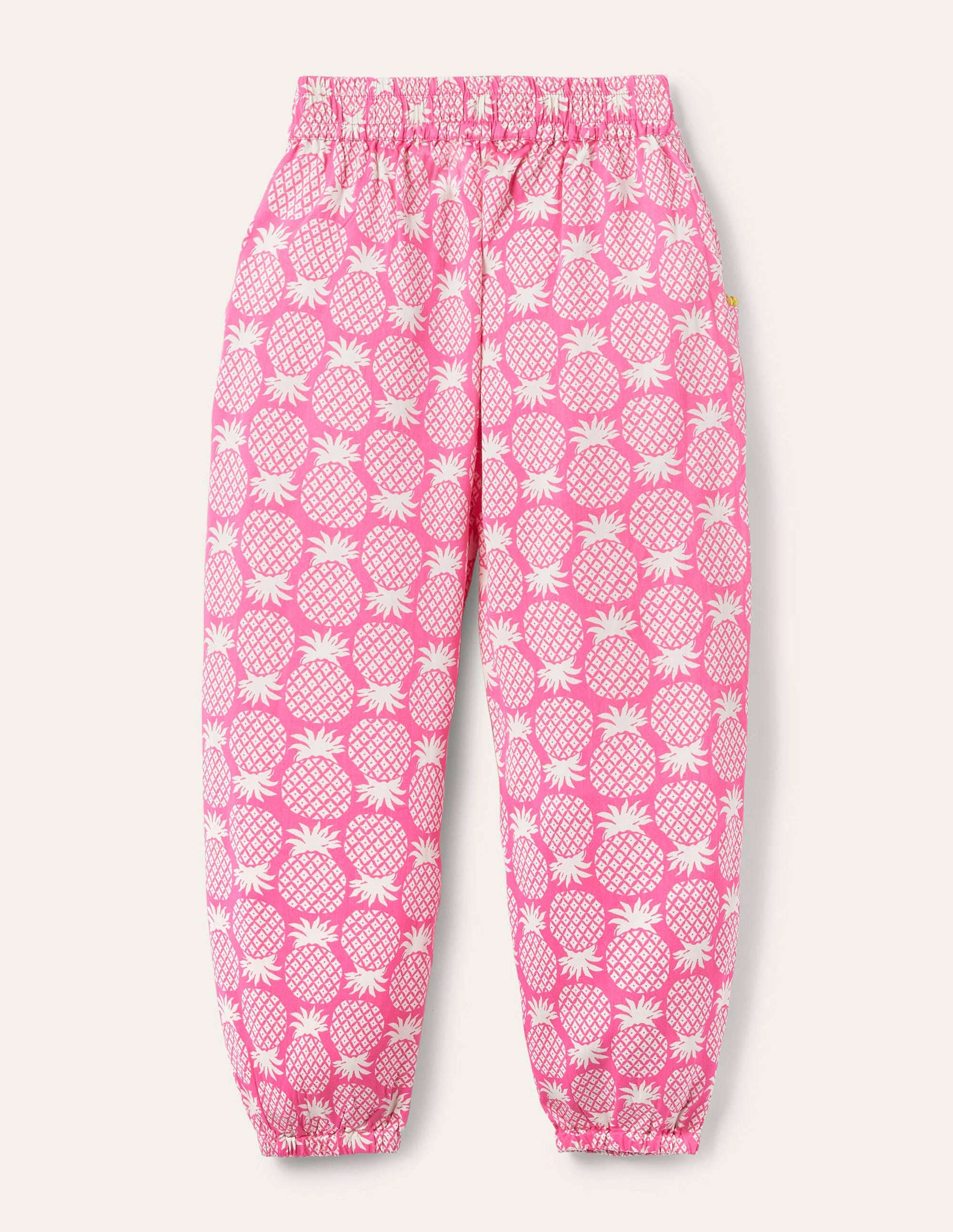 Relaxed Woven Printed Pants-Party Pink Pineapple Geo - Image 2