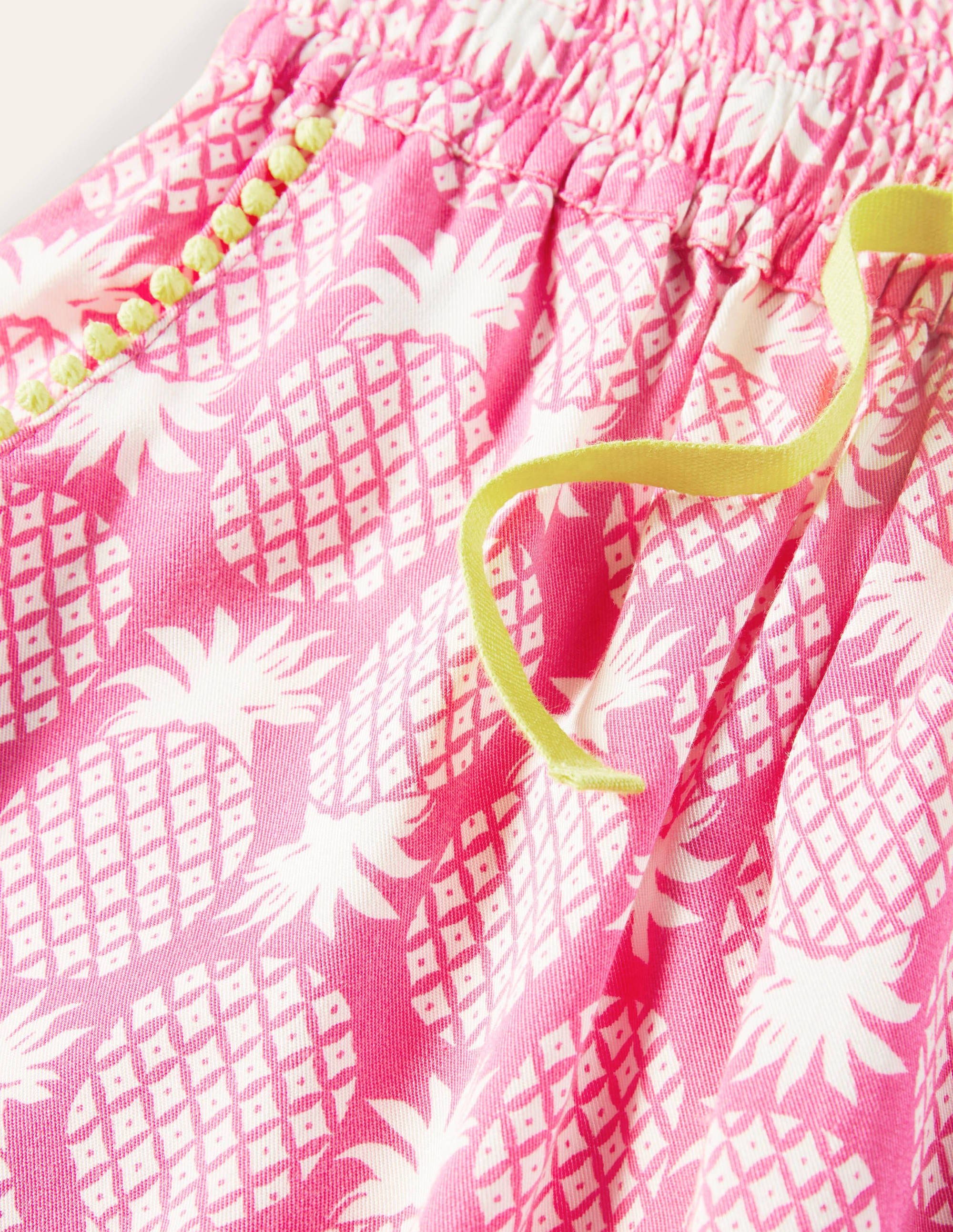 Relaxed Woven Printed Pants-Party Pink Pineapple Geo - Image 3