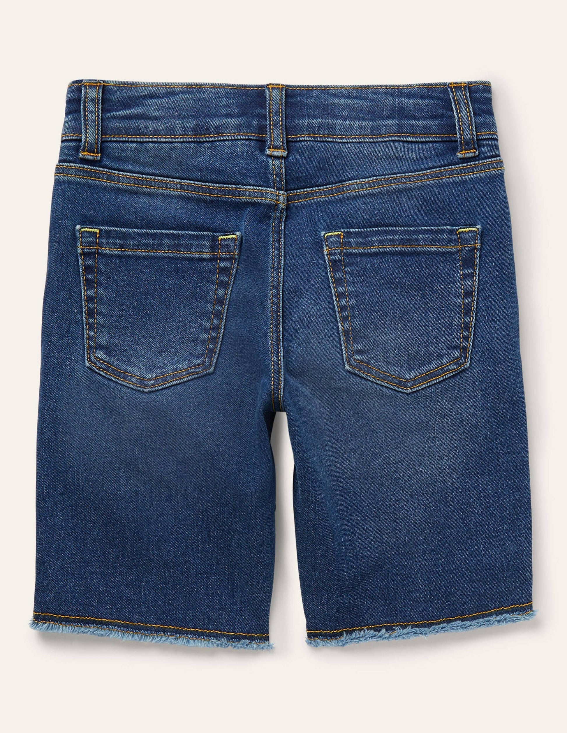 Long Denim Shorts-Mid Vintage-2