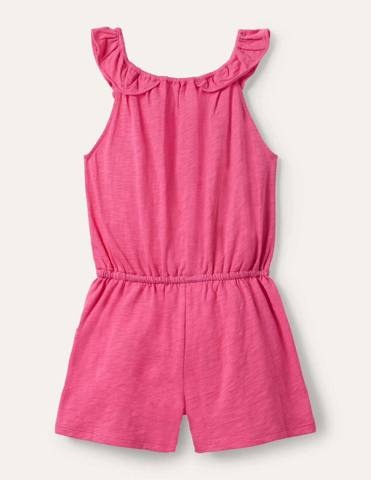 Charlie Pom Jersey Romper-Bright Camellia-2