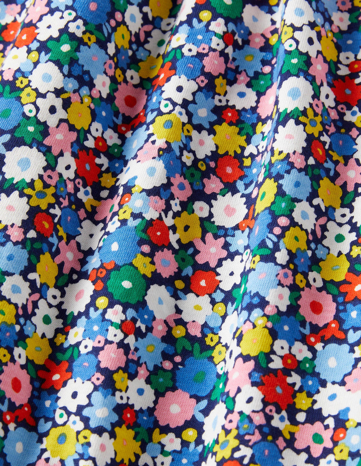Smocked Skort Dress-Elizabethan Blue Flowerpatch-3