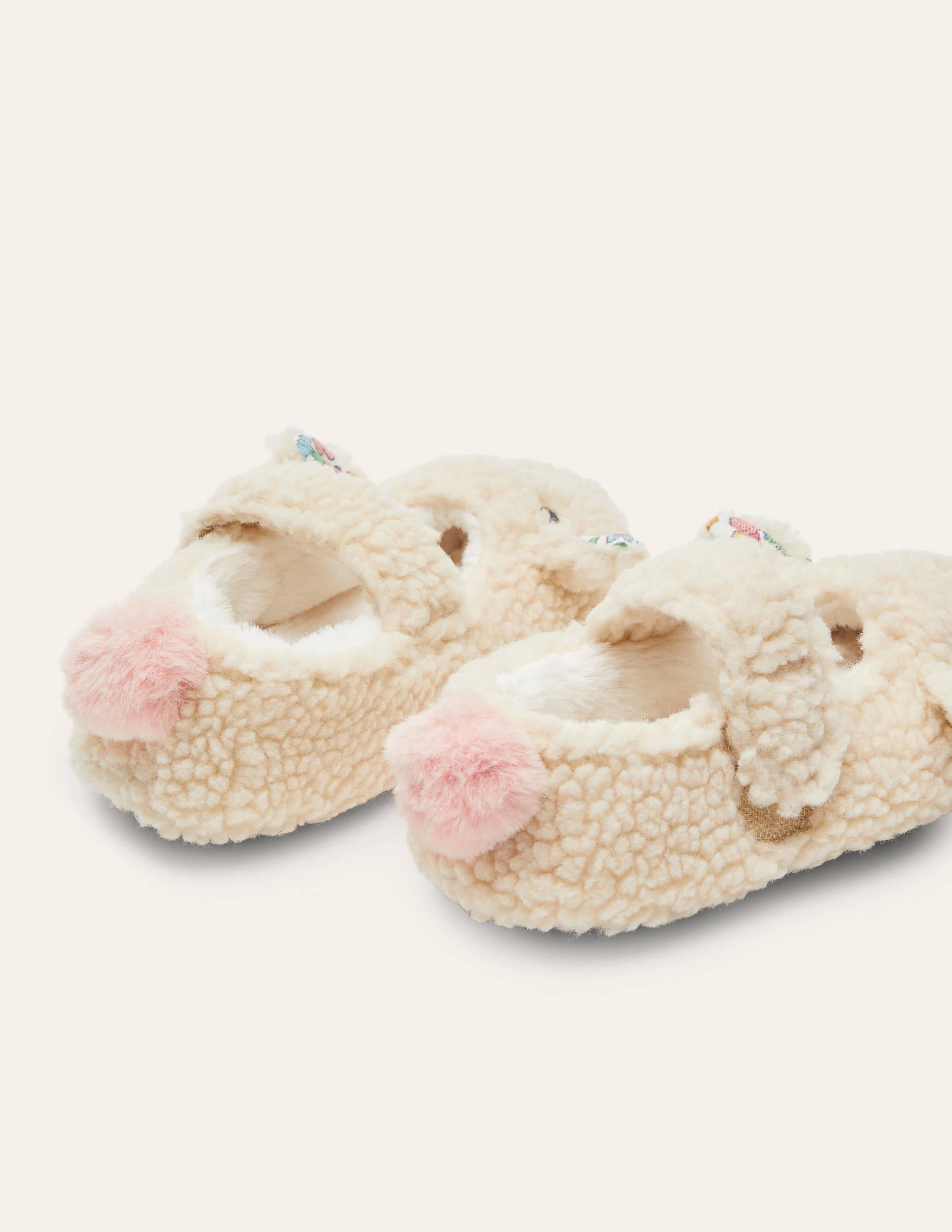 Novelty Slippers-Oatmeal Sheep - Image 3