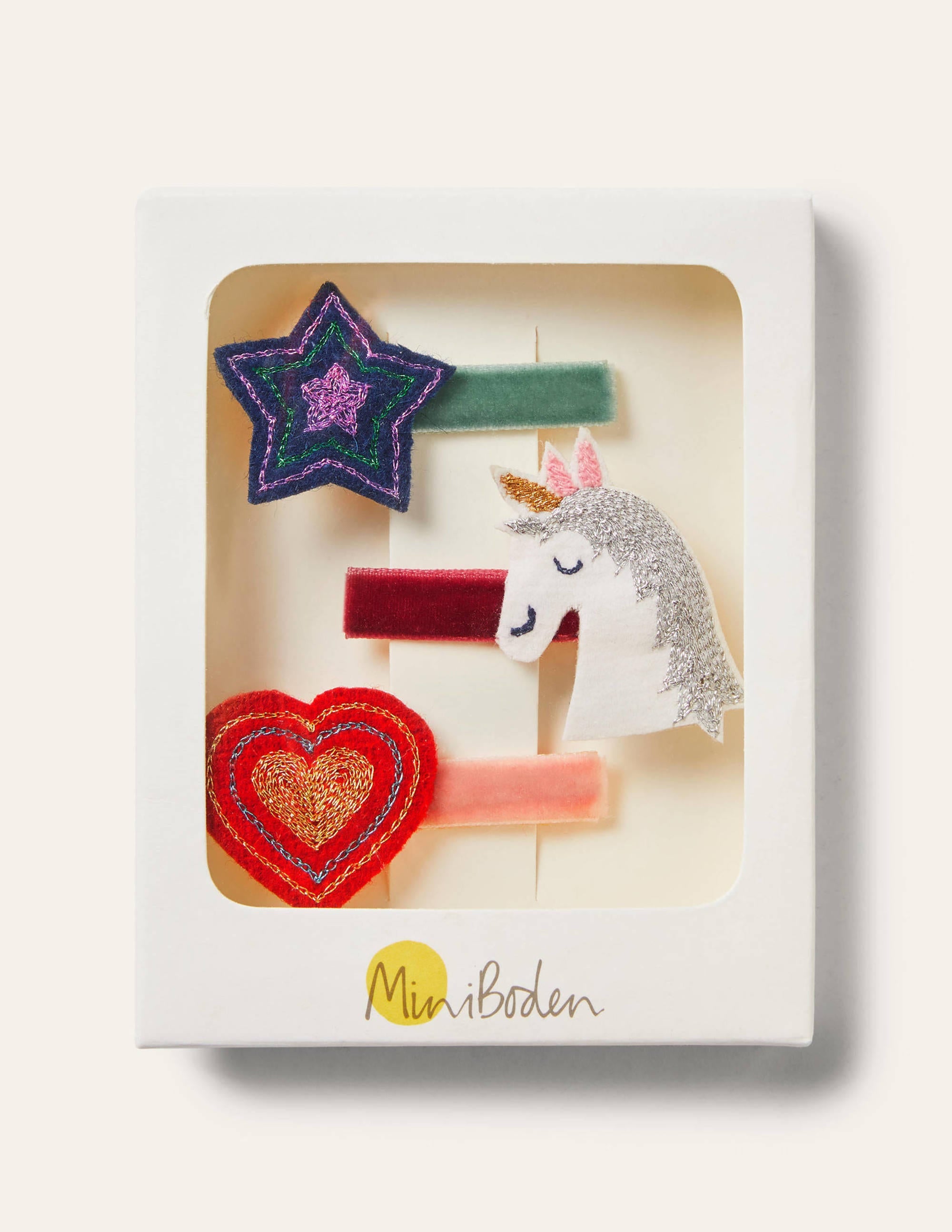Hair Clips 3 Pack-Multi Unicorn - Image 1