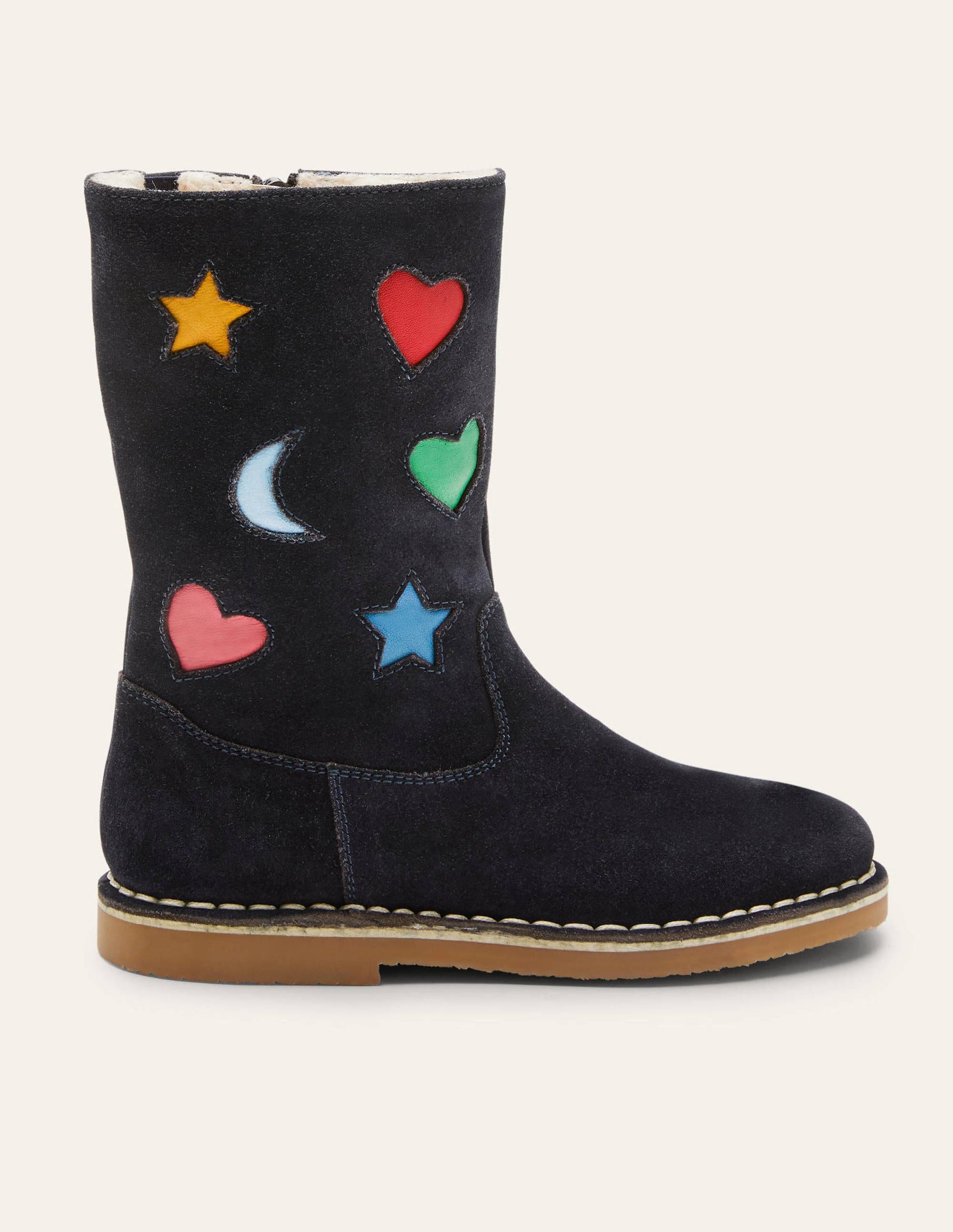 Tall Boots-Navy Suede Rainbow-2