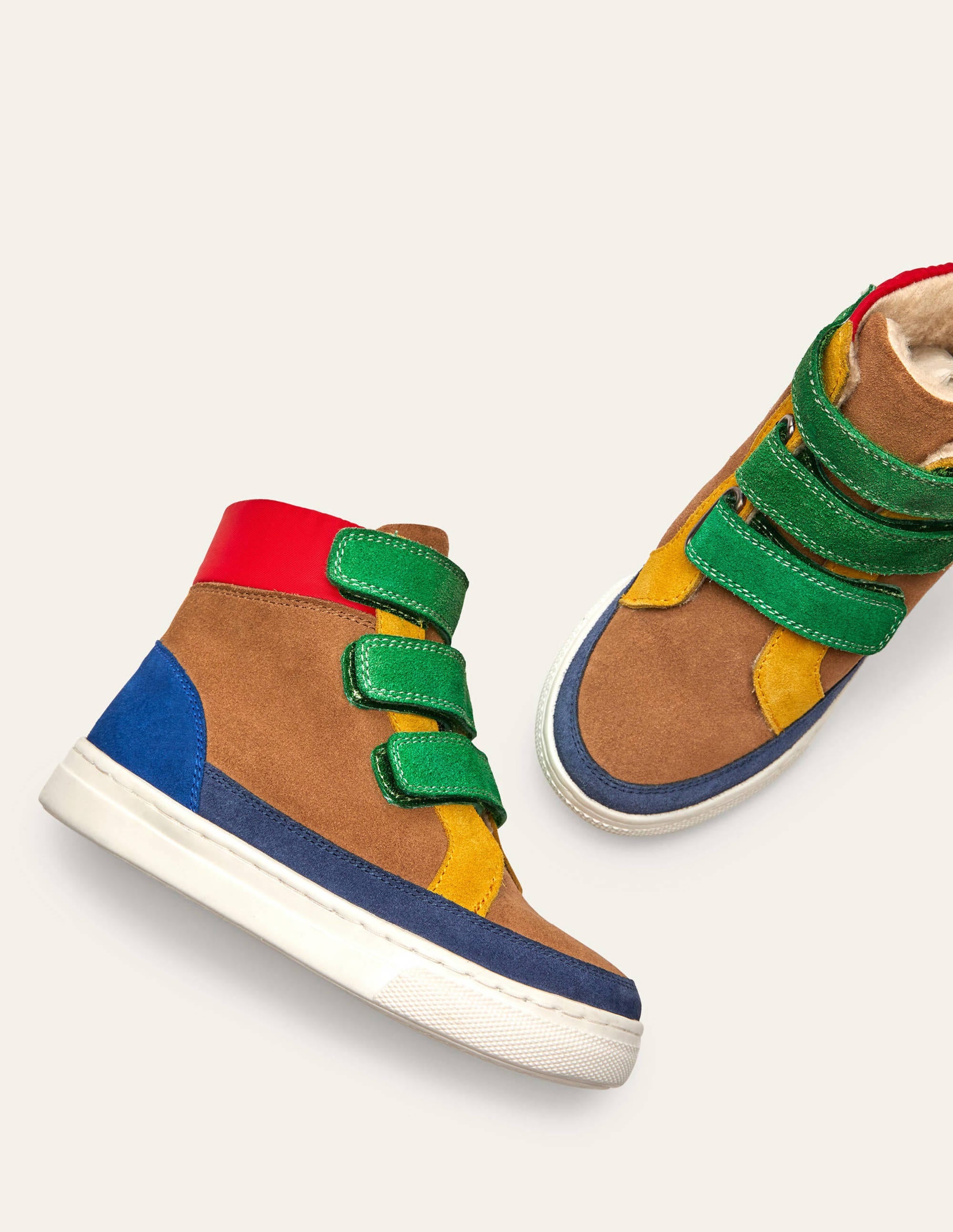 Cosy 3 Strap High Tops-Multi - Image 1