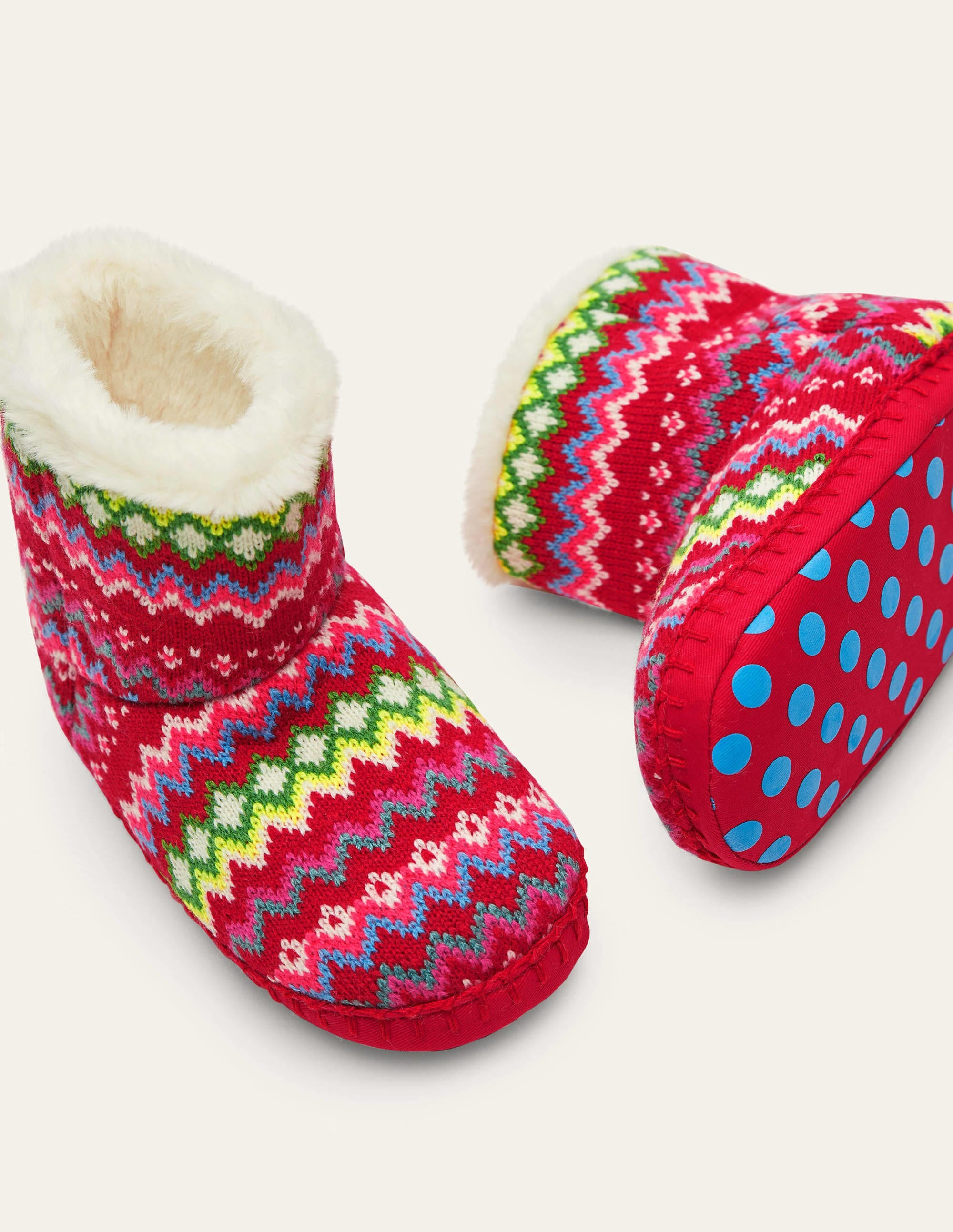 Slipper Boots-Multi Fairisle - Image 1