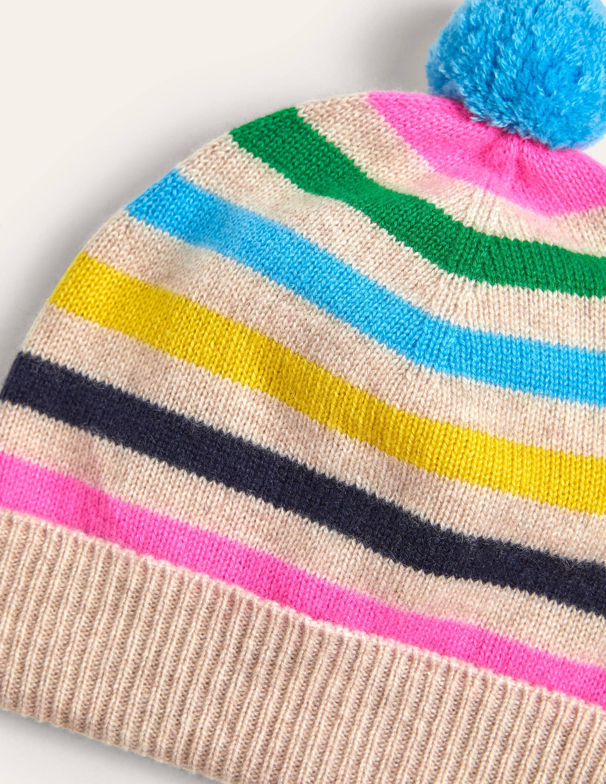 Striped Cashmere Knitted Set-Multi-2