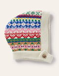 Fair Isle Knitted Bonnet-Multi