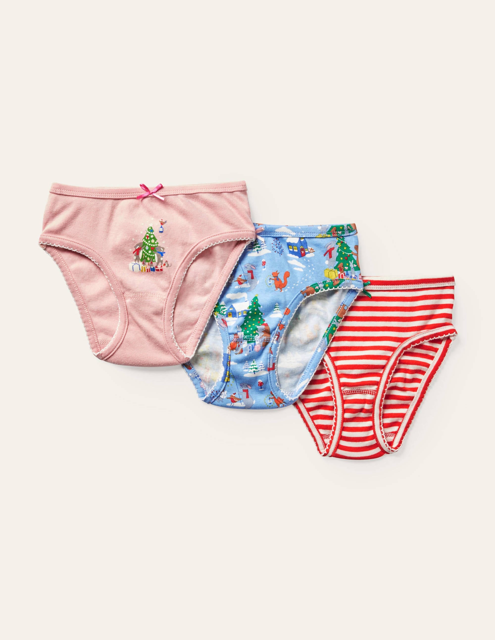 Christmas Underwear 3 Pack-Woodland Christmas - Image 1