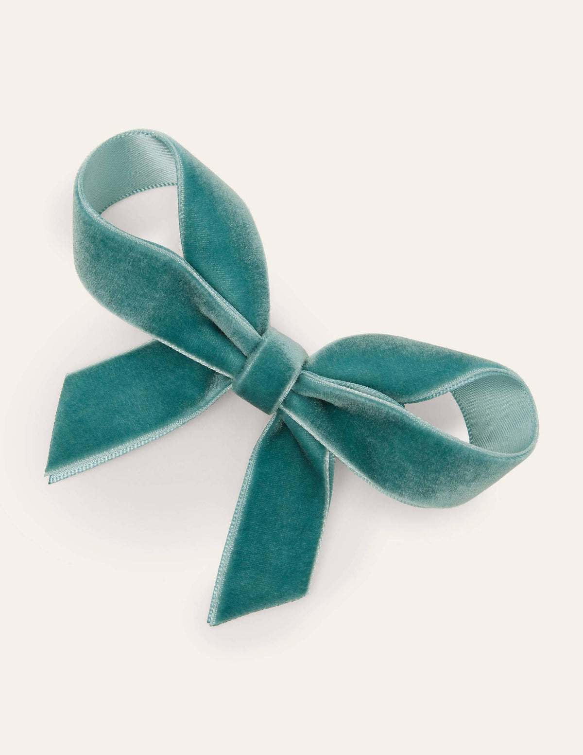 Velvet Bow Hair Clip-Brook - Image 1