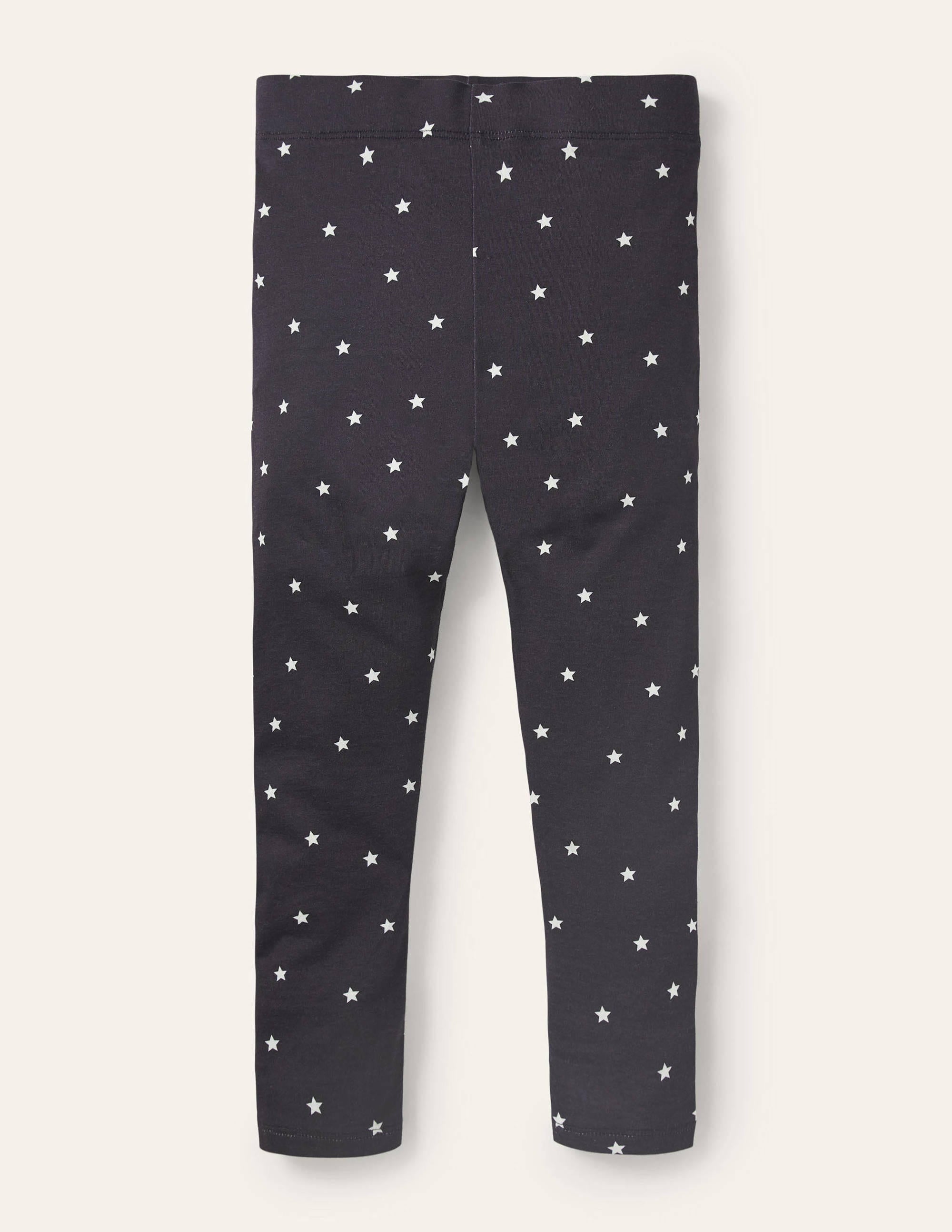 Fun Cosy Leggings-Starboard Blue Ivory Stars - Image 1