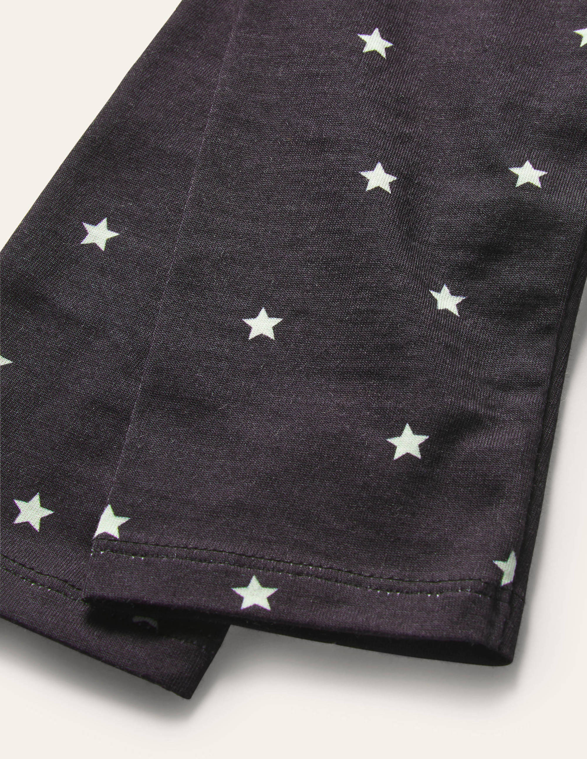 Fun Cosy Leggings-Starboard Blue Ivory Stars - Image 3